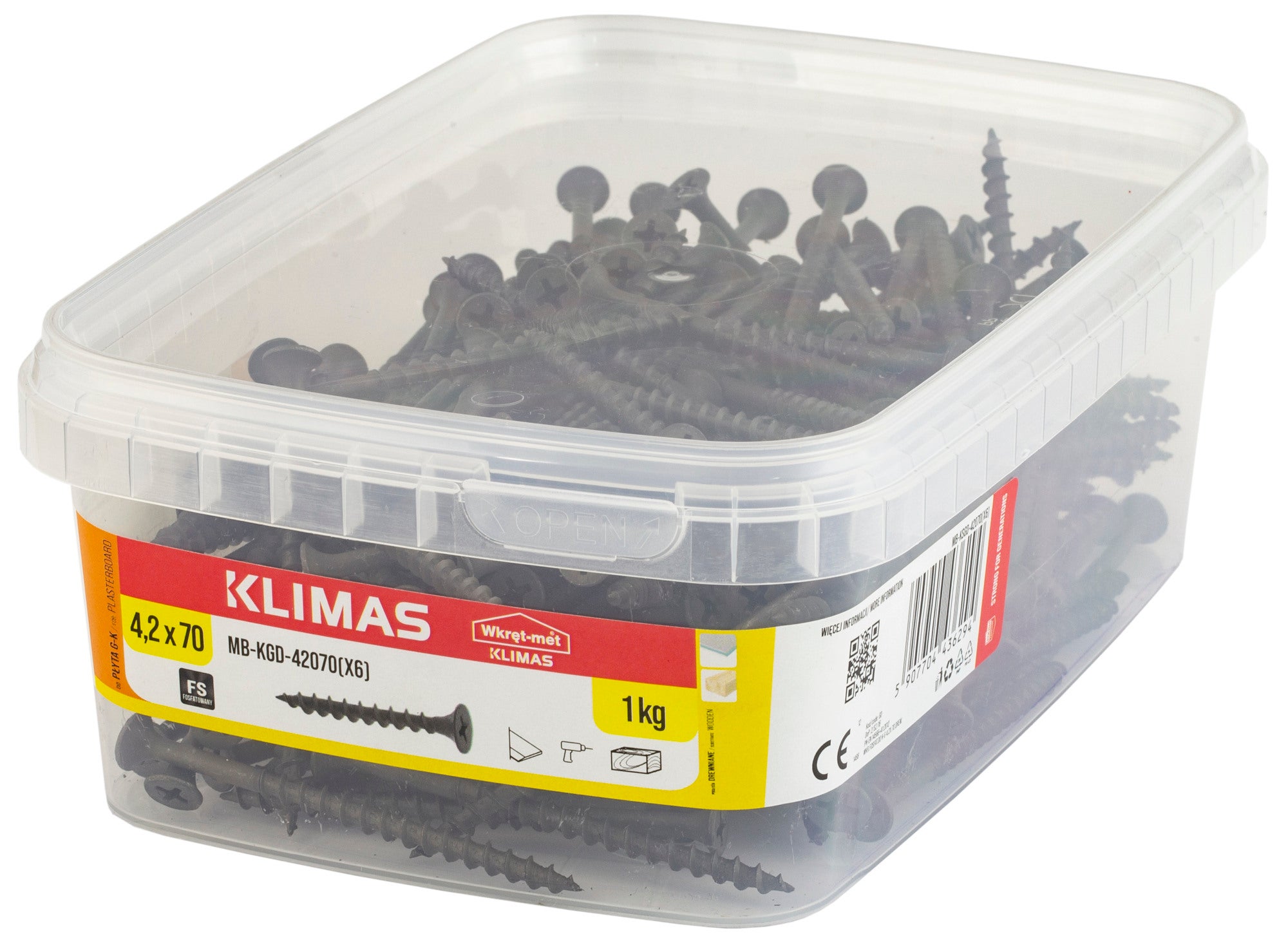 Wkręt do mocowania płyt g/k 4.2x70 mm 1kg