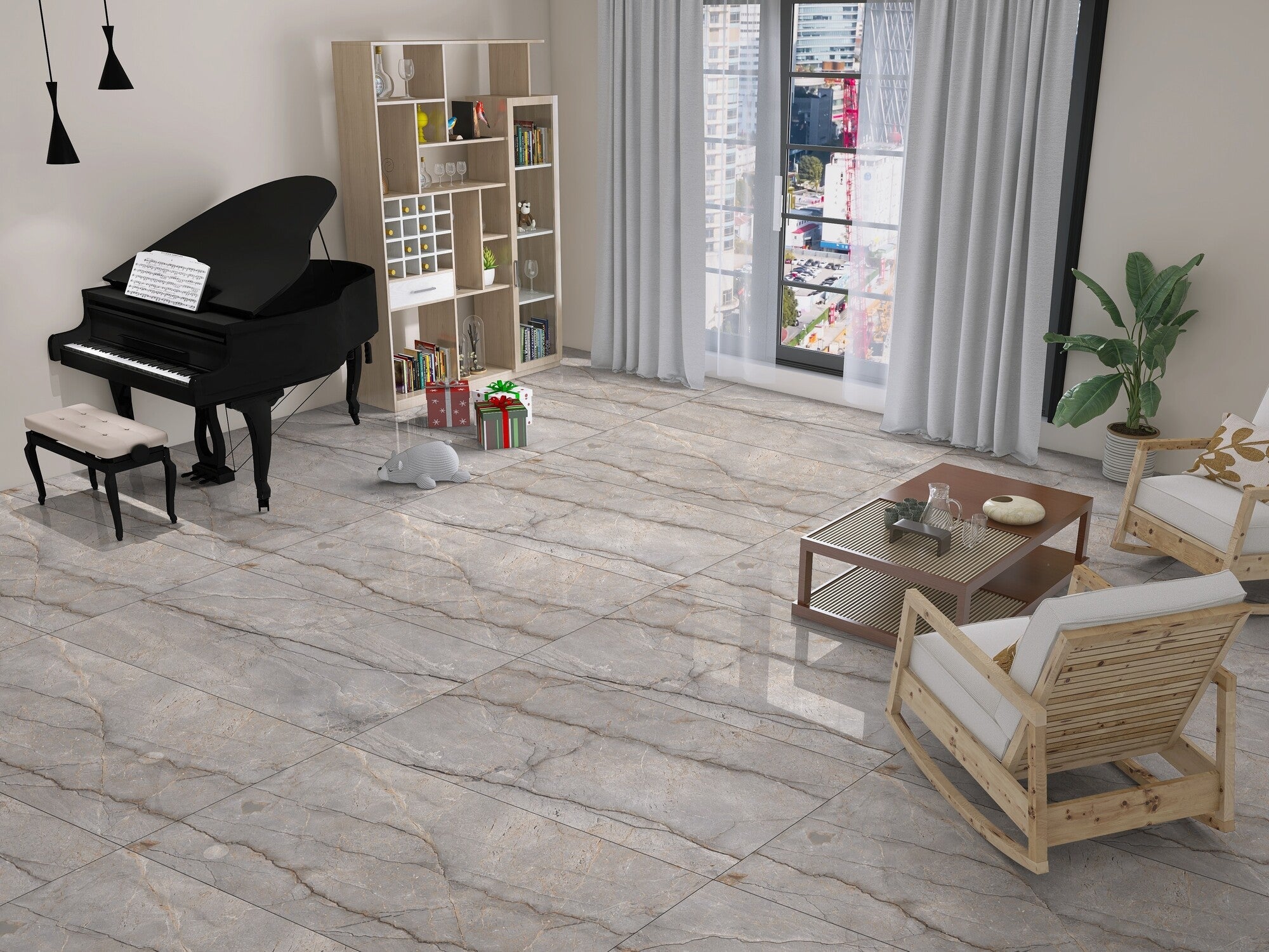 Gres polerowany Sierra natural 60x120 cm 1.44 m2 3