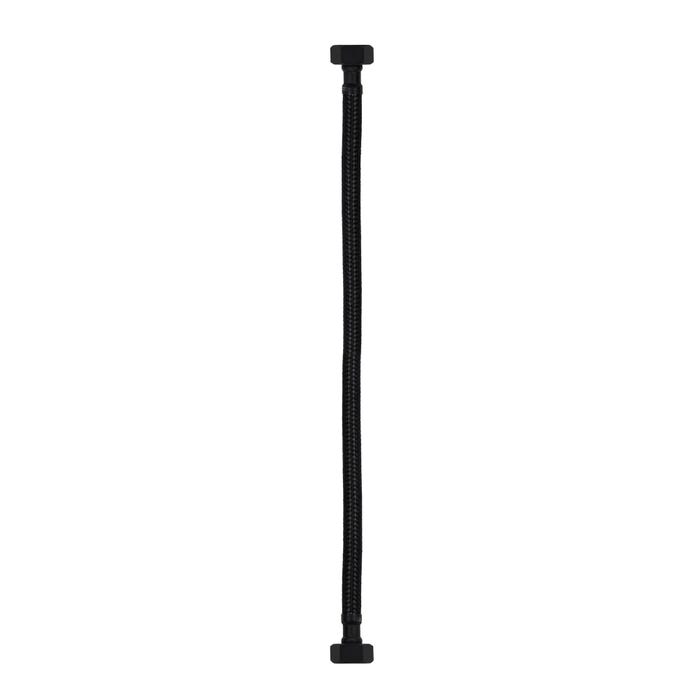 Wężyk przyłączeniowy GW/GW 1/2x1/2", dł. 40 cm, czarny