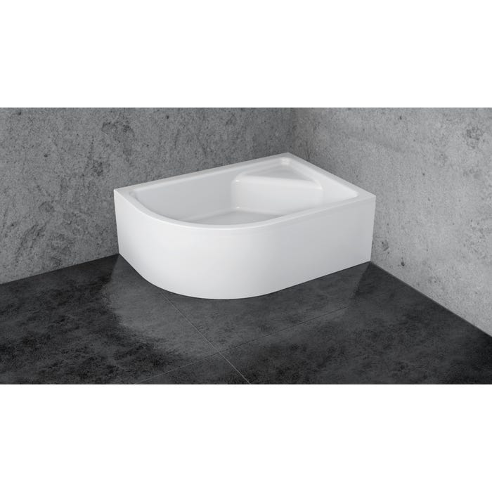 Brodzik do kabiny prysznicowej Kabri Stilo 100x80 cm Prawy z obudową