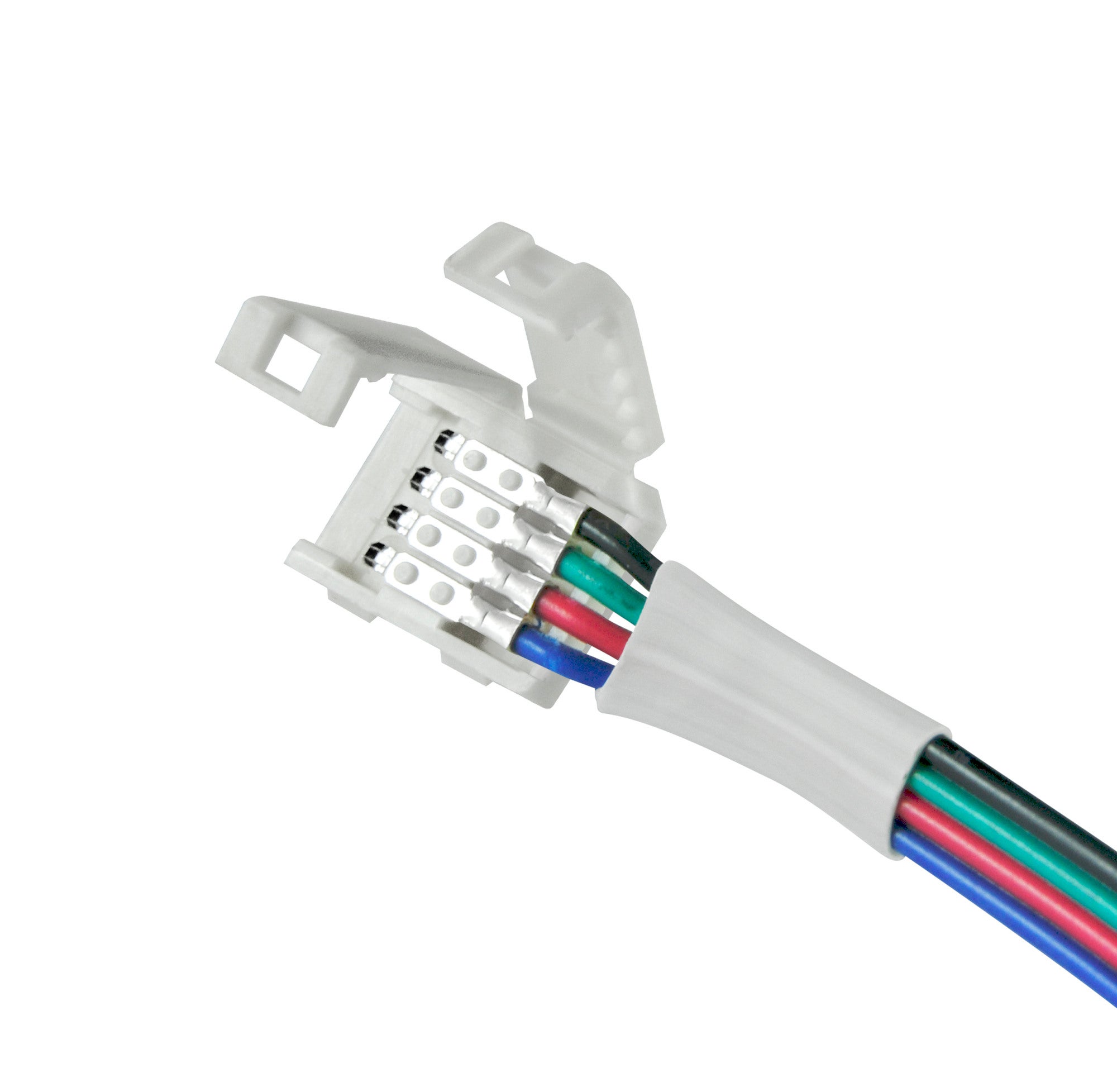 Złącze stałe do taśm LED RGB 10mm 4 pin dwustronne 12 24V DC 3A 1