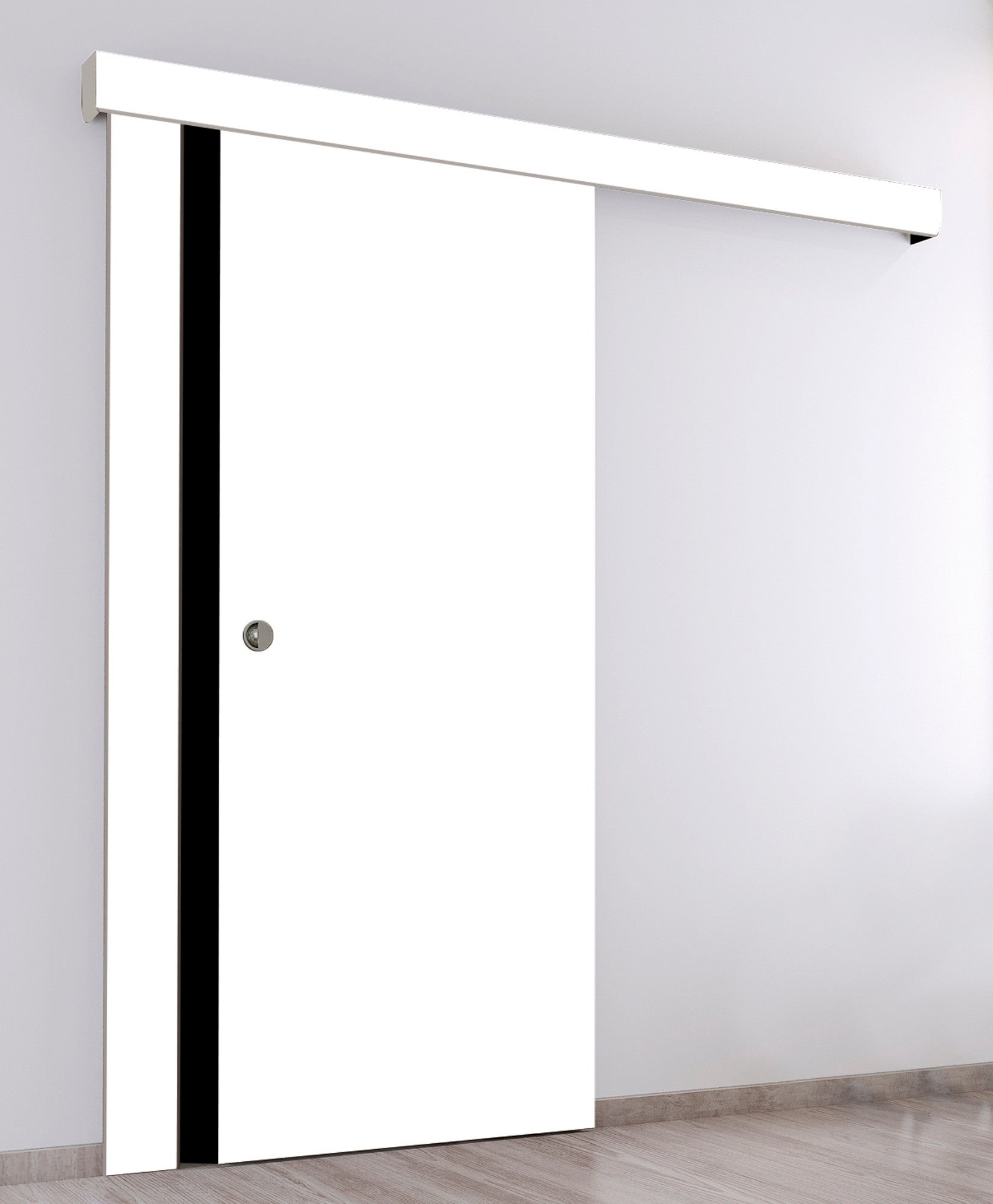 System przesuwny z karniszem biały FF