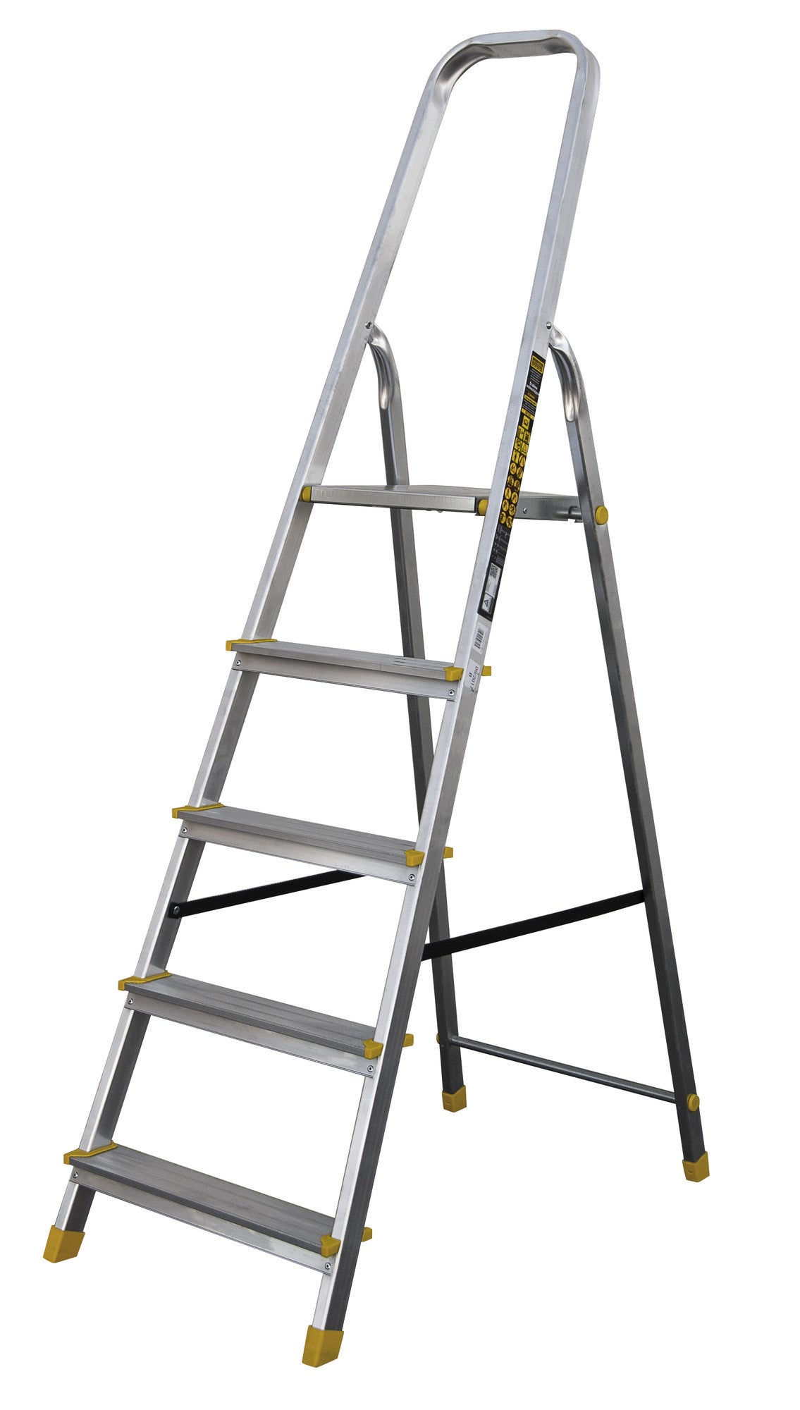 Drabina aluminiowa domowa 5 - stopniowa 120 kg