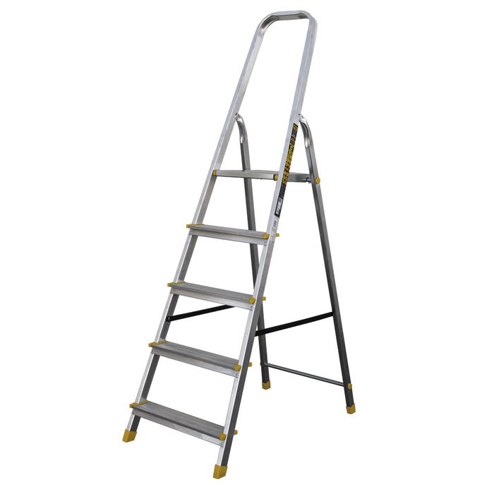 Drabina aluminiowa domowa 5 - stopniowa 120 kg