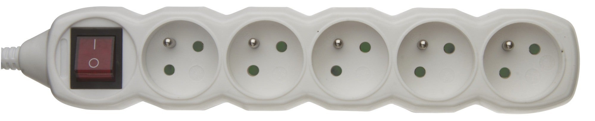 Listwa do przedłużacza 5 gniazd z uziemieniem i wyłącznikiem P1500