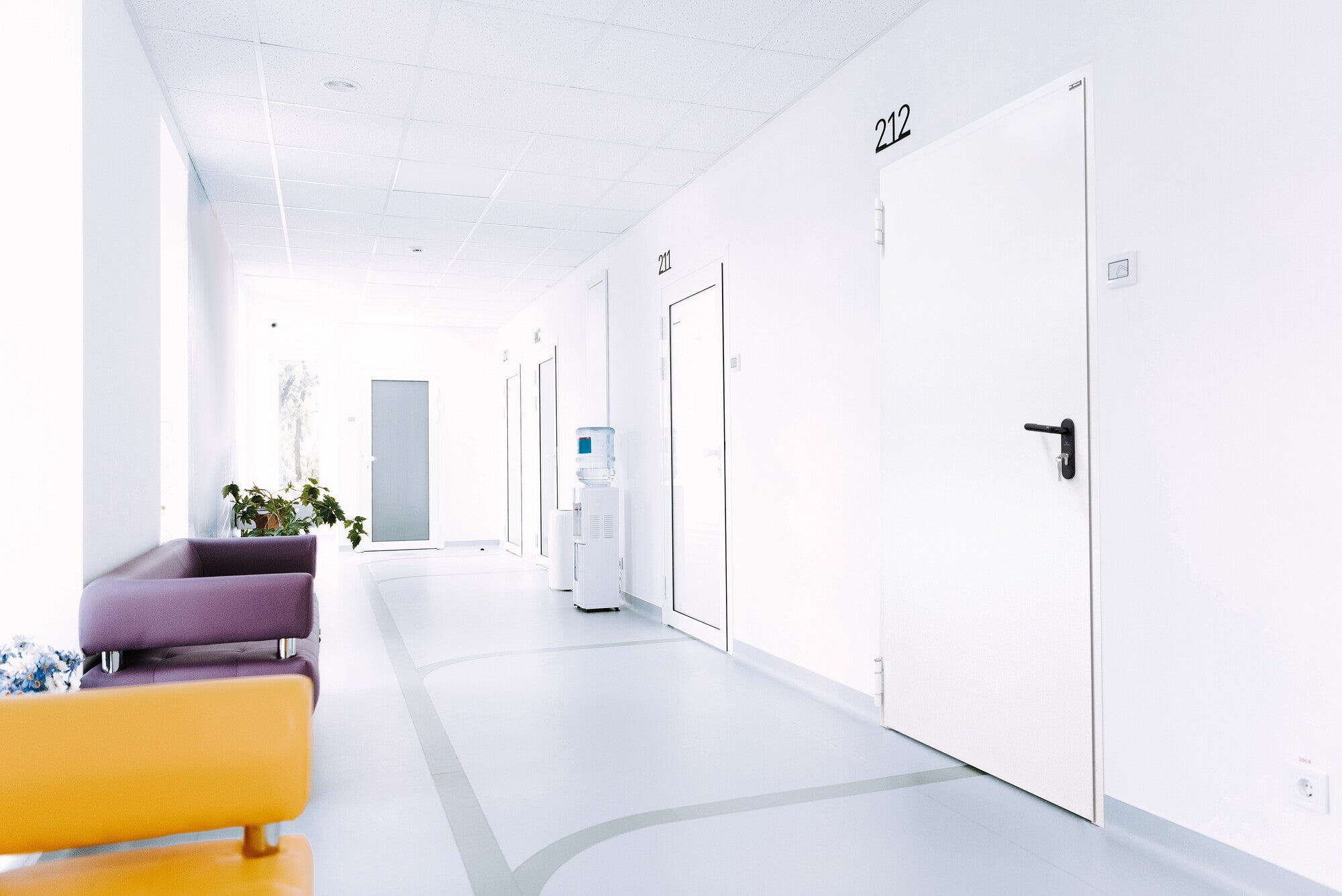 Drzwi techniczne Technical przeciwpożarowe EI30 100 lewe RAL 9016 1