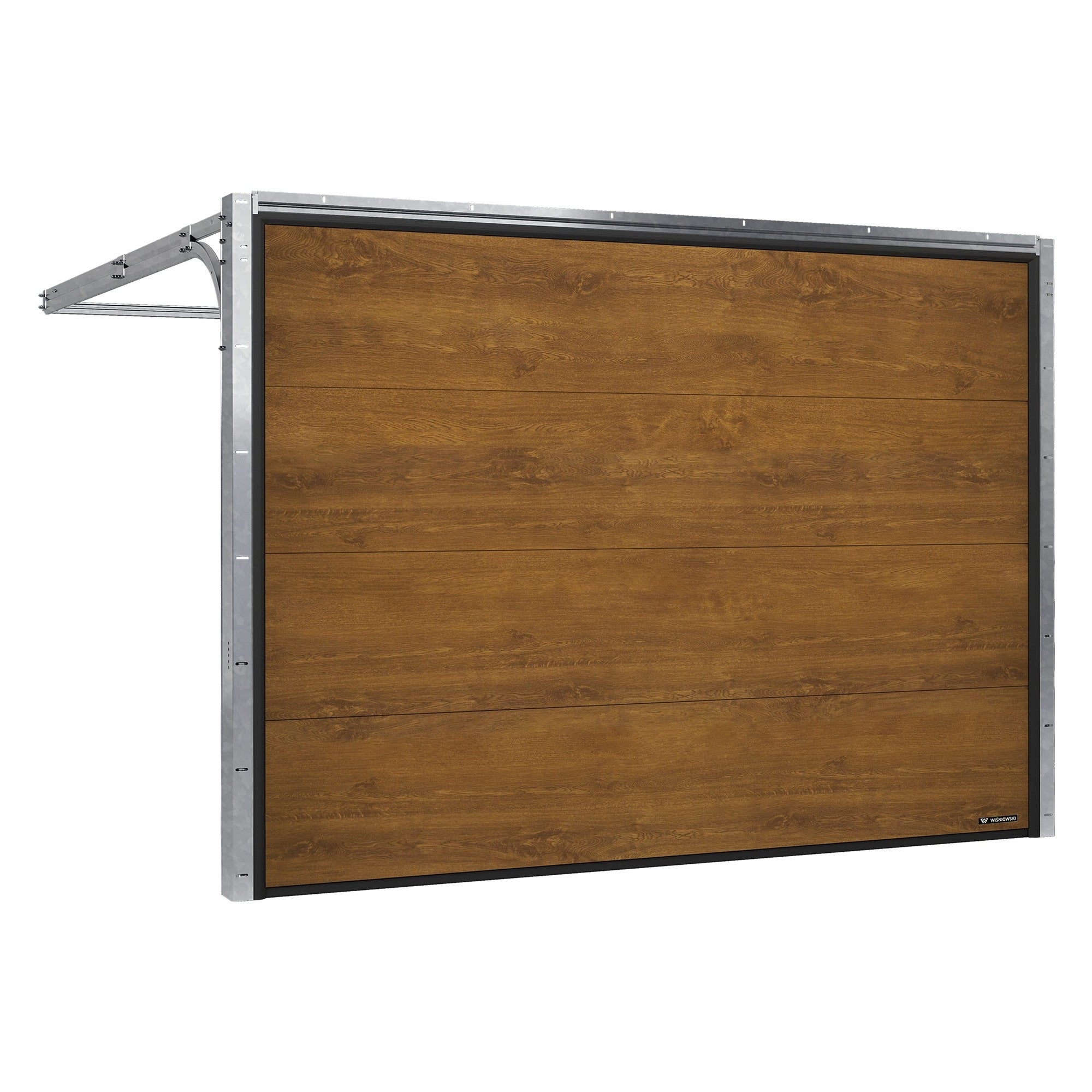 Brama garażowa segmentowa Nobla z napędem automatyczna 2500x2125 złoty dąb 1