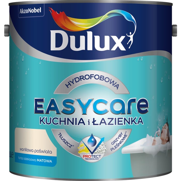 Farba Dulux EasyCare Kuchnia & Łazienka waniliowa poświata 2,5l