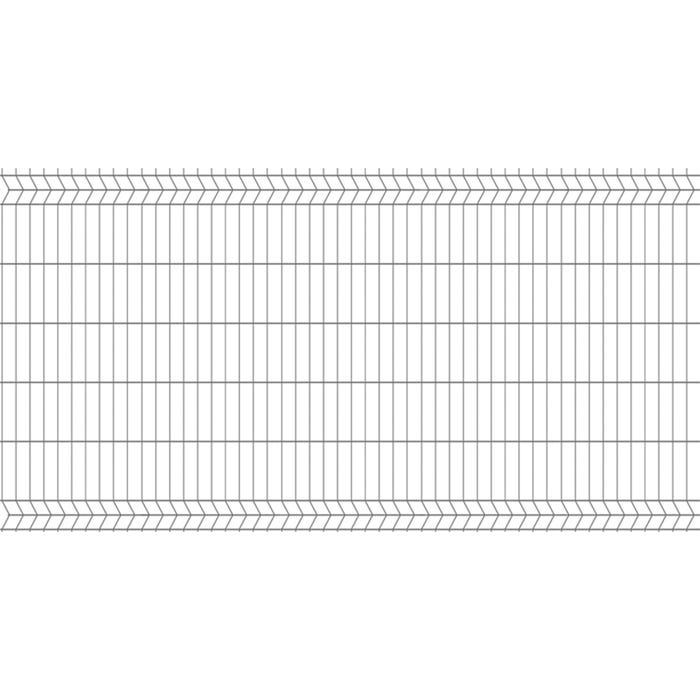 Panel ogrodzeniowy 3D ocynk, 123x250 cm, oczko 50x200 mm, drut 4 mm