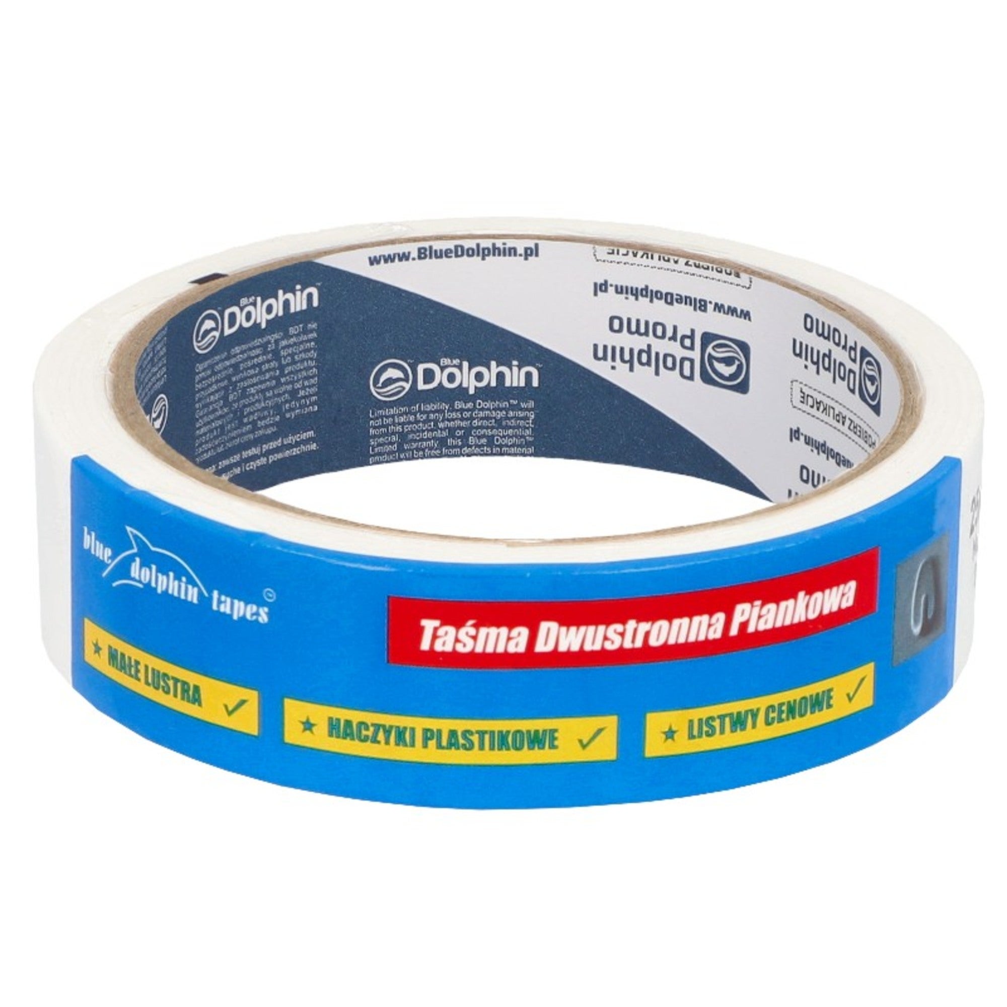 Taśma piankowa montażowa Blue Dolphin 1,5m x 25mm 1