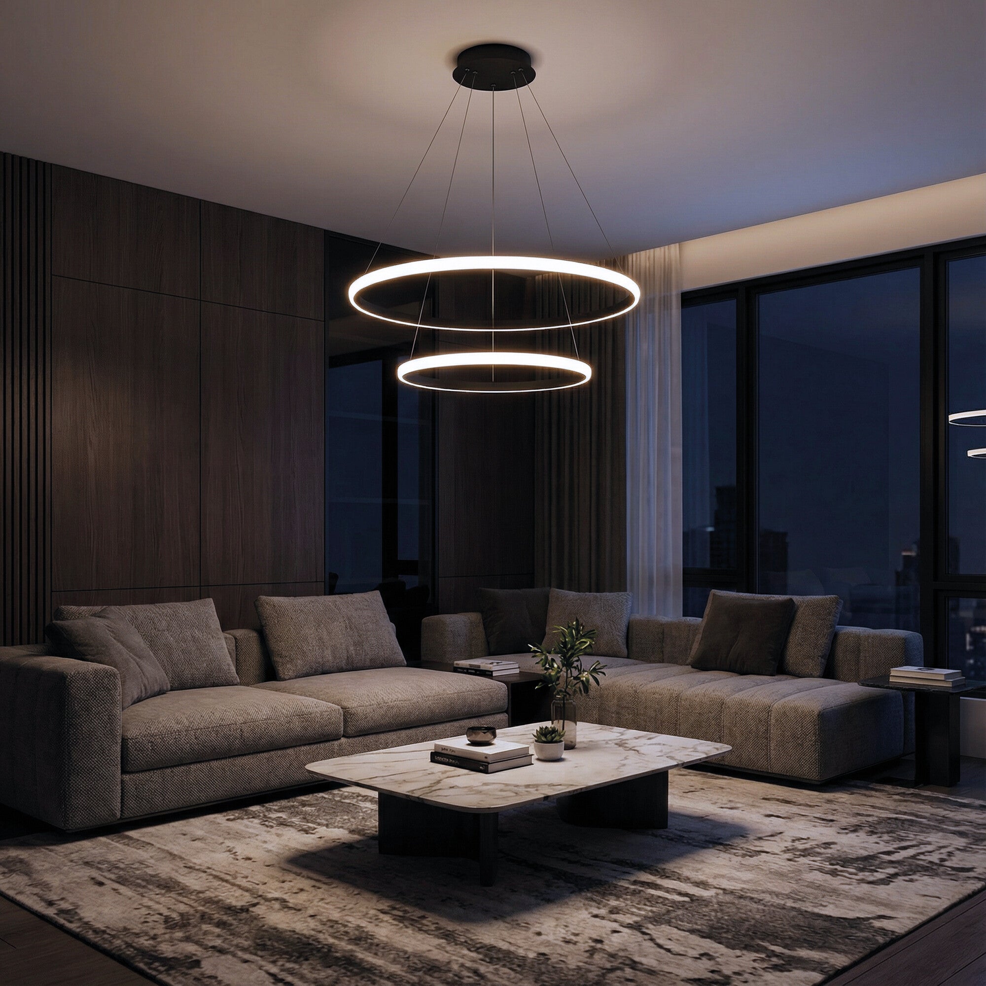 Lampa wisząca Diana 2 44W 6200lm czarna 5