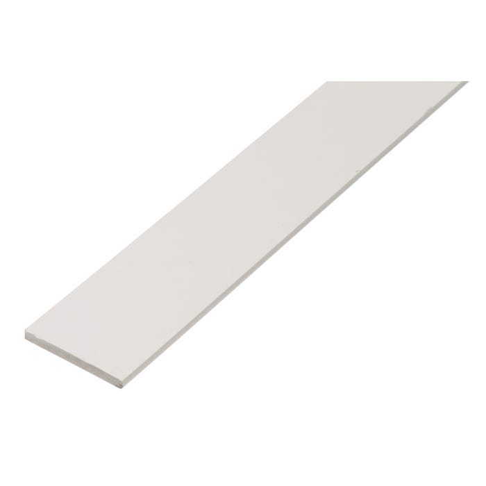 Płaskownik PVC biały 2000x25x2.0 mm