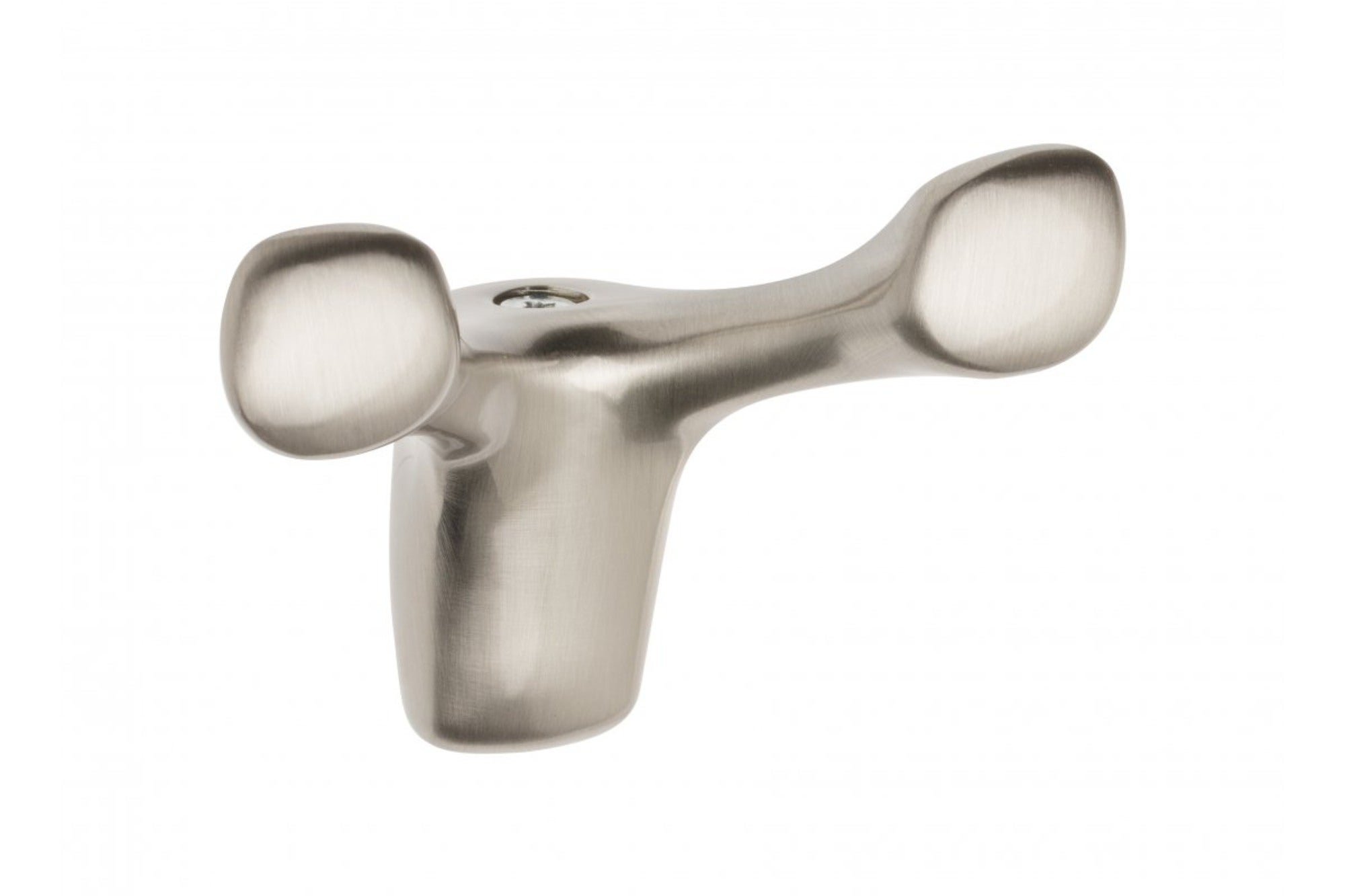 Wieszak podwójny stal szczotkowana