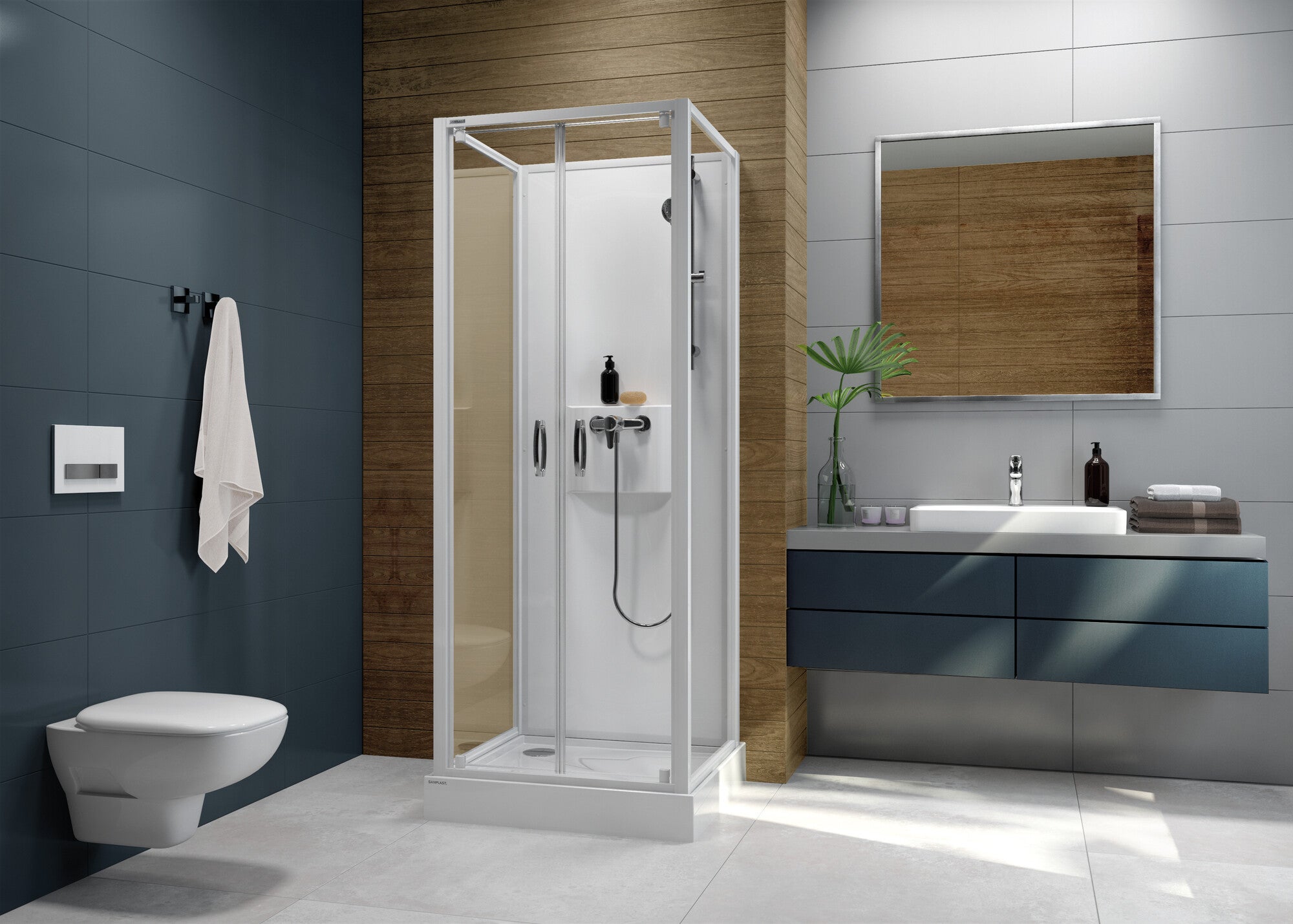 Kabina prysznicowa Sanplast Basic 80x80 cm 1