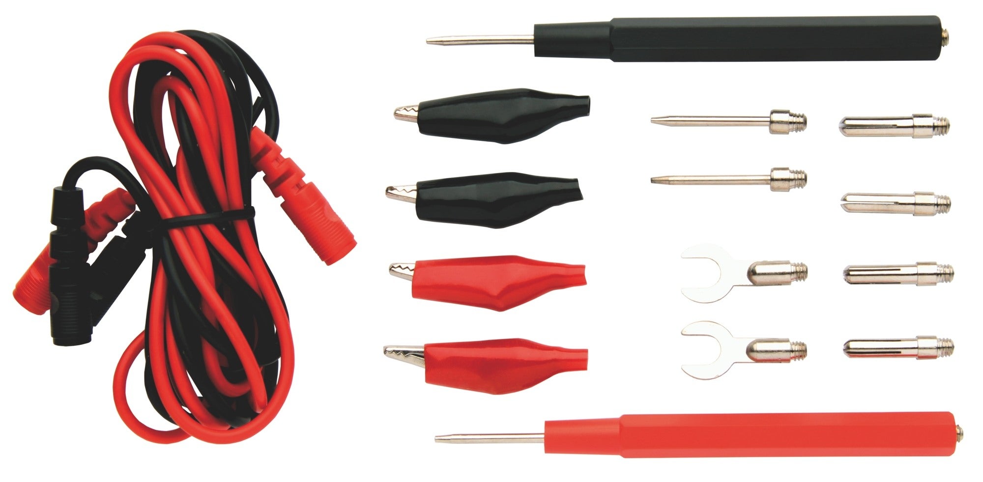 Przewody pomiarowe S4001 w zestawie koncówki