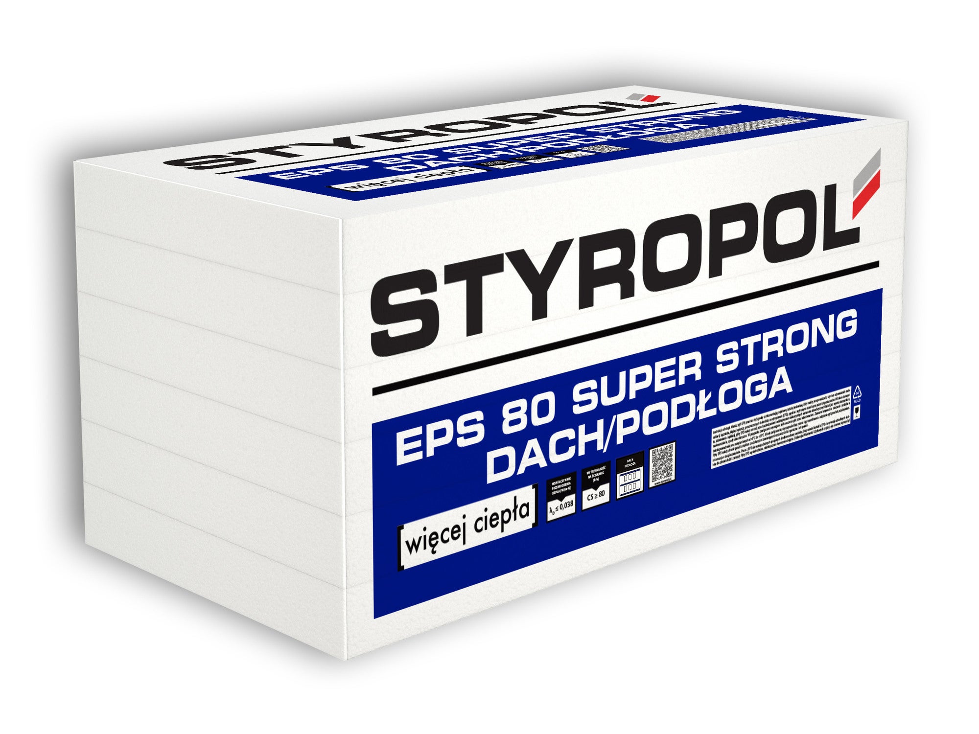 Styropian Styropol 38 3 cm EPS80 0,038 W/(mK)  10 m2 0