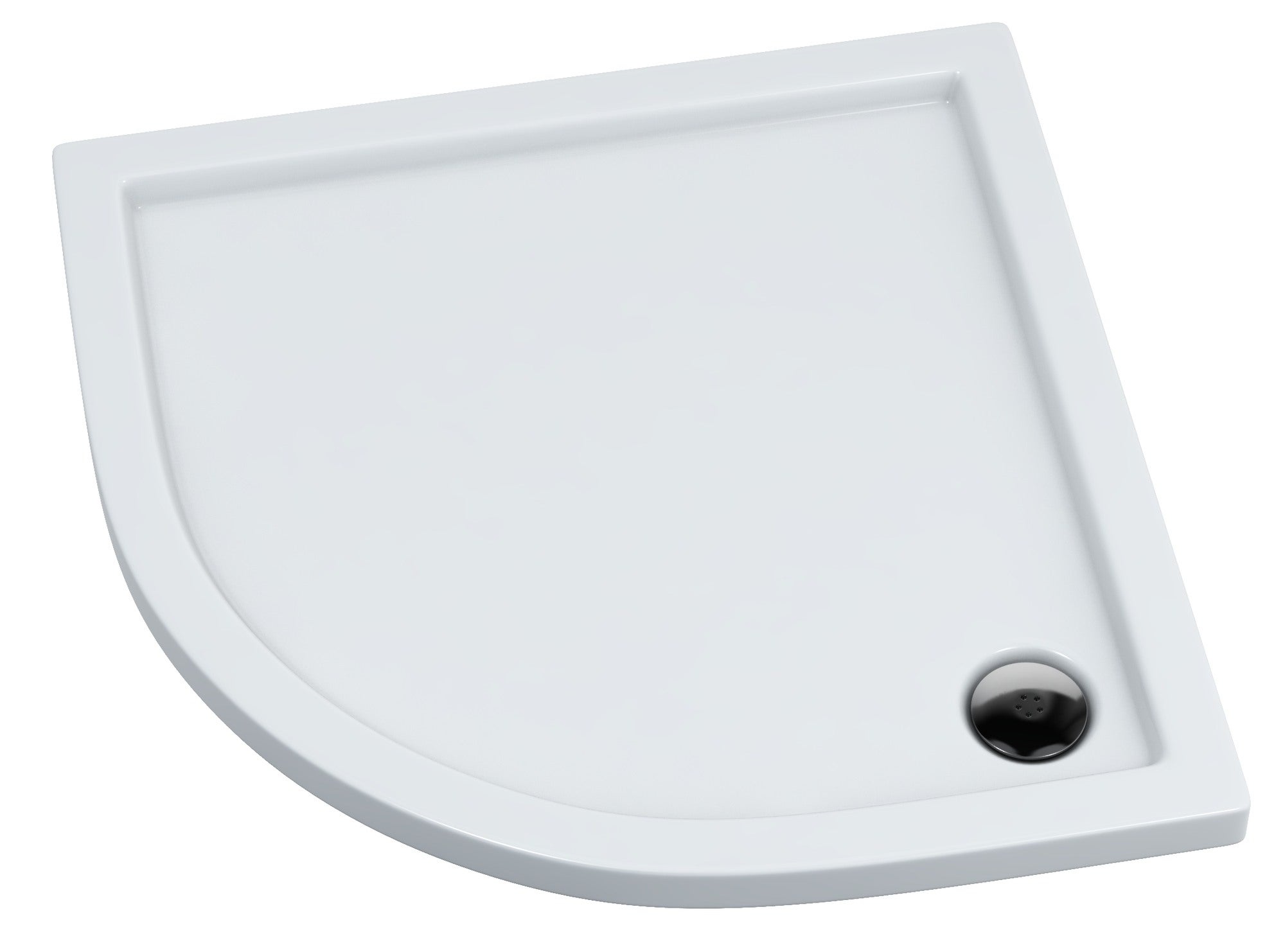 Brodzik do kabiny prysznicowej półokągły Schedpol Fresh 90 x 90 cm biały 0