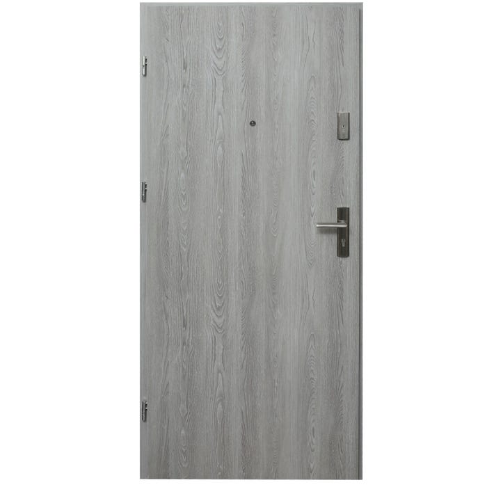 Drzwi wejściowe wewnątrzlokalowe Dioryt 80 cm lewe dąb nordycki