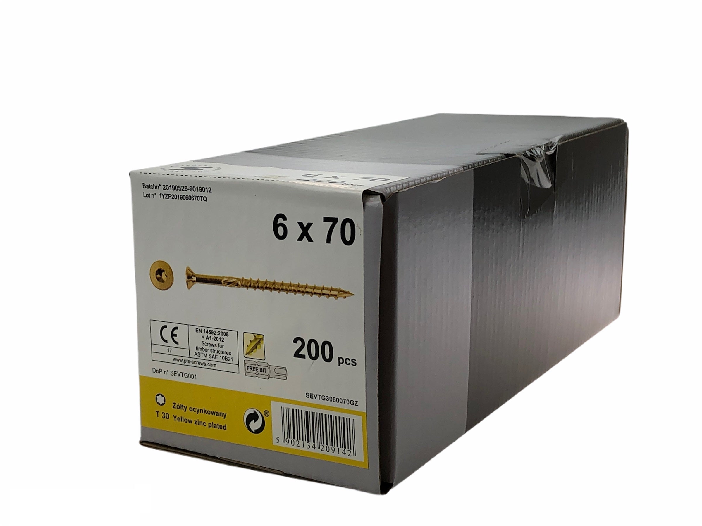 Wkręt konstrukcyjny 6.0x70 mm (200 szt.) 1