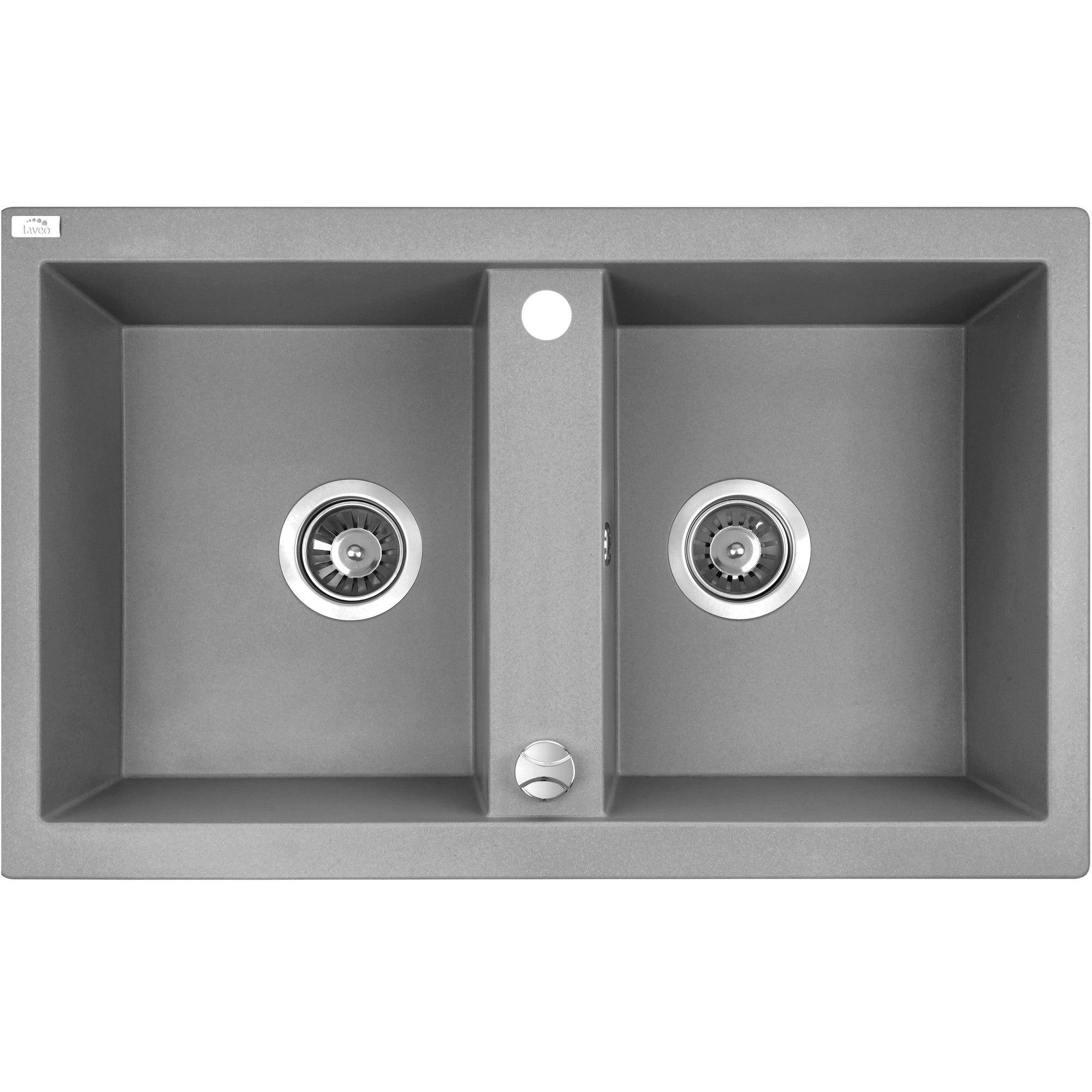 Zlewozmywak granitowy Laveo Barbados 48 x 78 cm