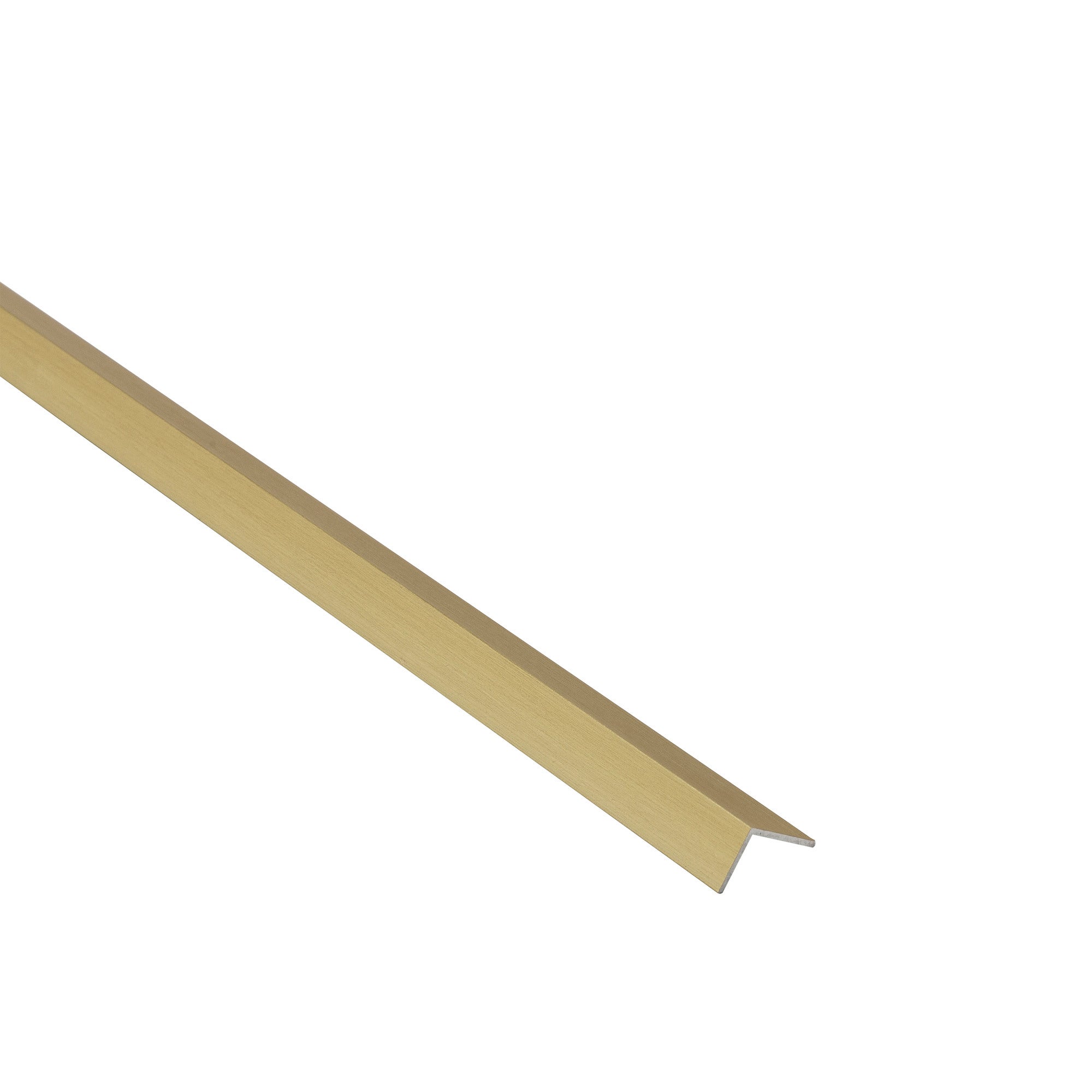 Kątownik aluminiowy złoty szczotkowany 15x15x1mm 1m