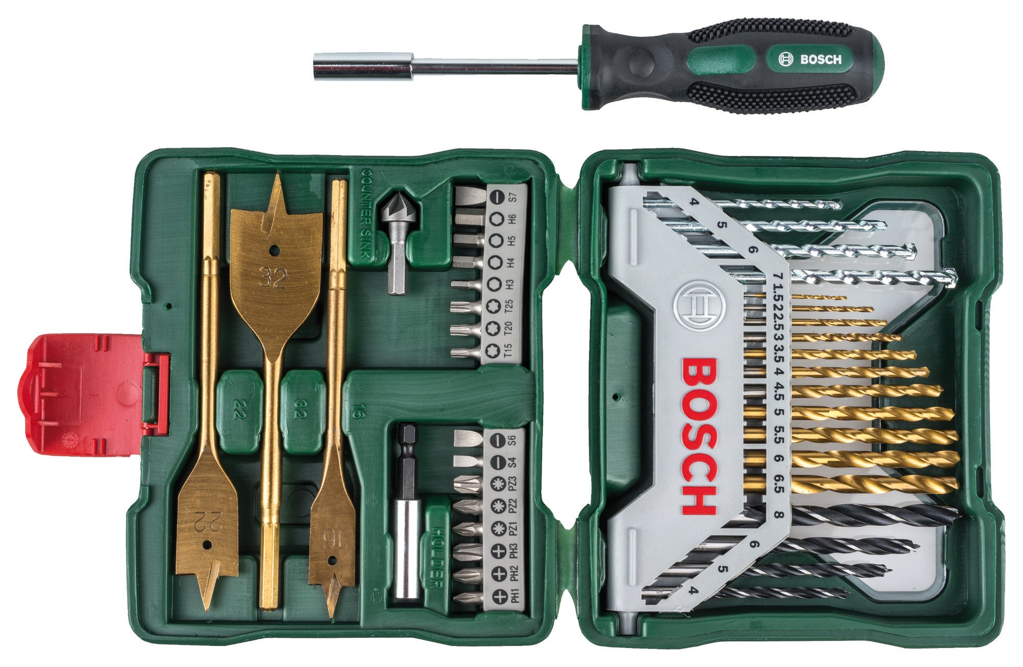 Zestaw akcesoriów BOSCH Titanium X-Line 40 szt. + śrubokręt