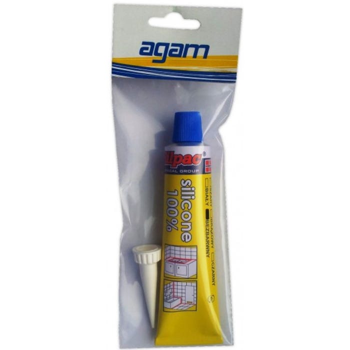 Silikon sanitarny bezbarwny Agam 70ml