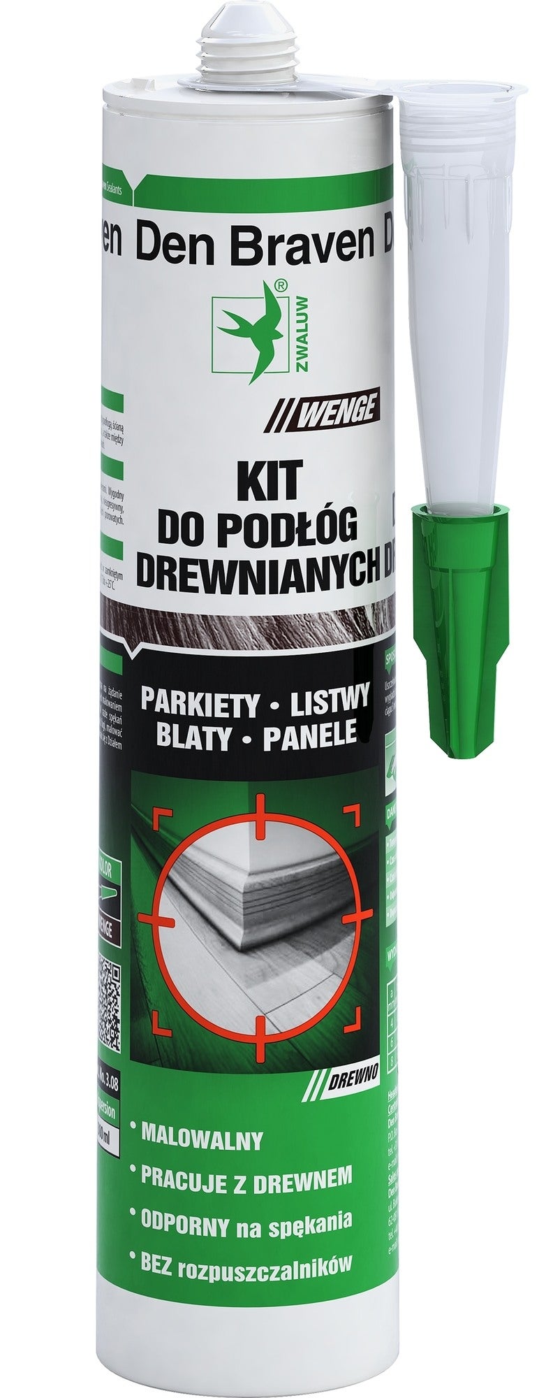 Kit do podłóg drewnianych Den Braven wenge 280ml 0