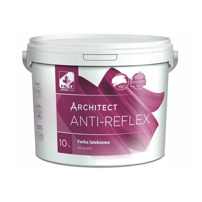Farba lateksowa ścienna Fast Architect Anti-reflex 10l