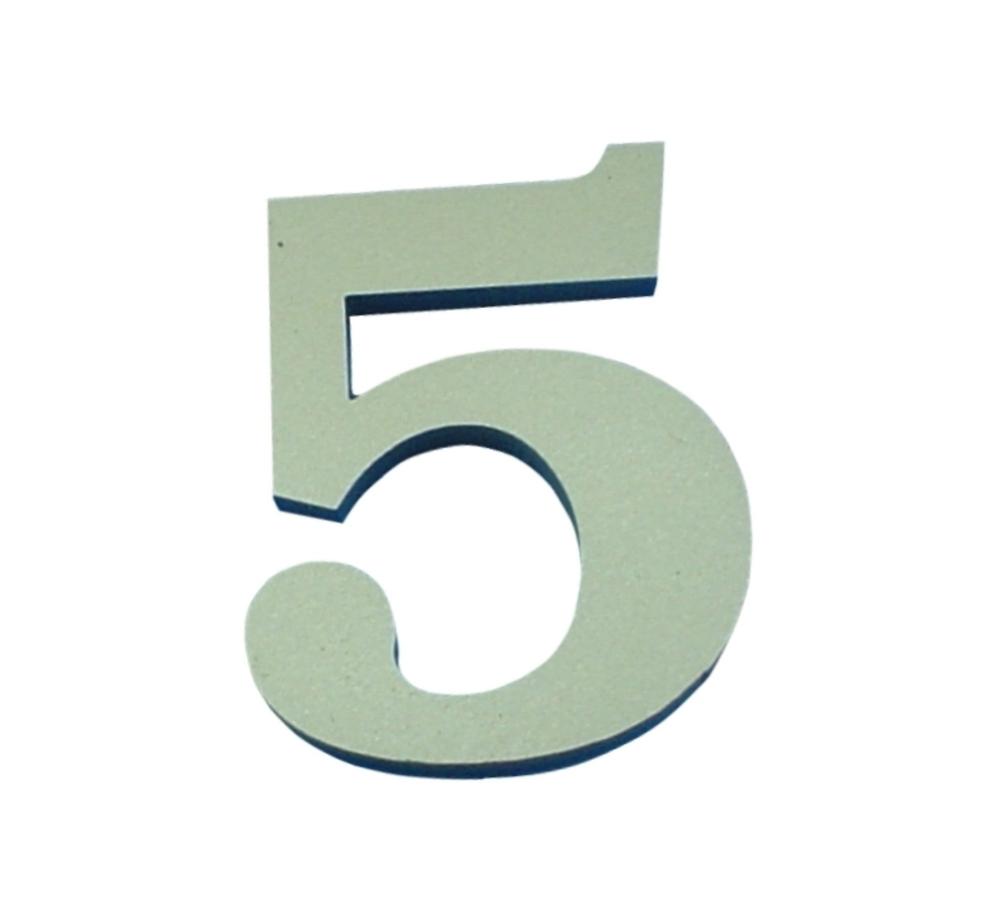 Cyfra 5 samoprzylepna oliwkowa 50 mm