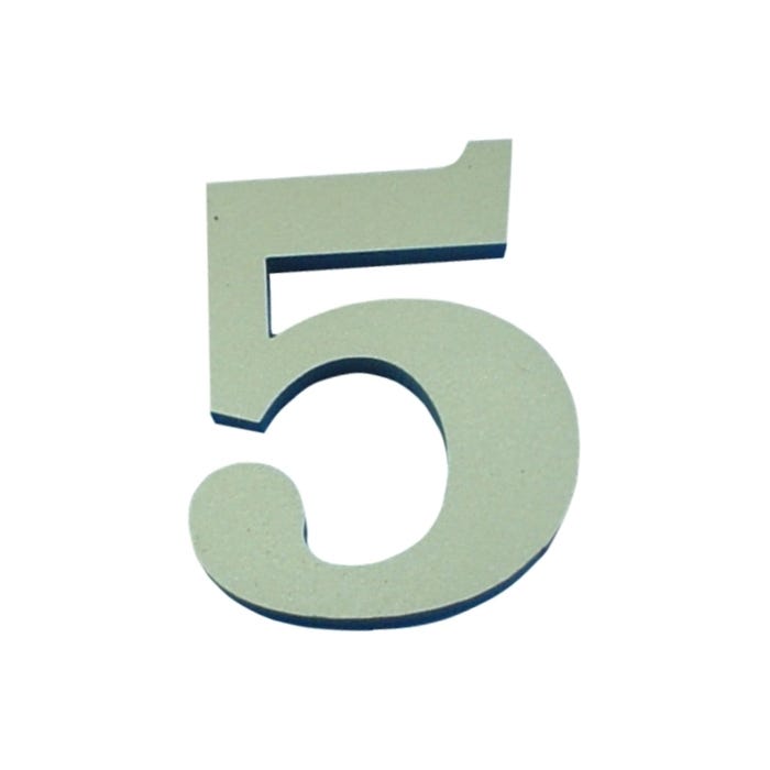 Cyfra 5 samoprzylepna oliwkowa 50 mm