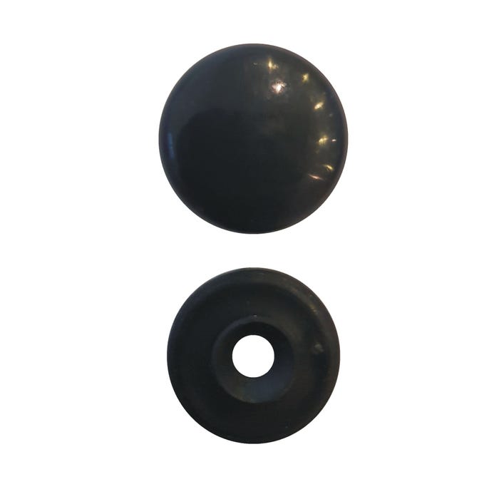 Rozetka ozdobna duża czarna (12 szt.)