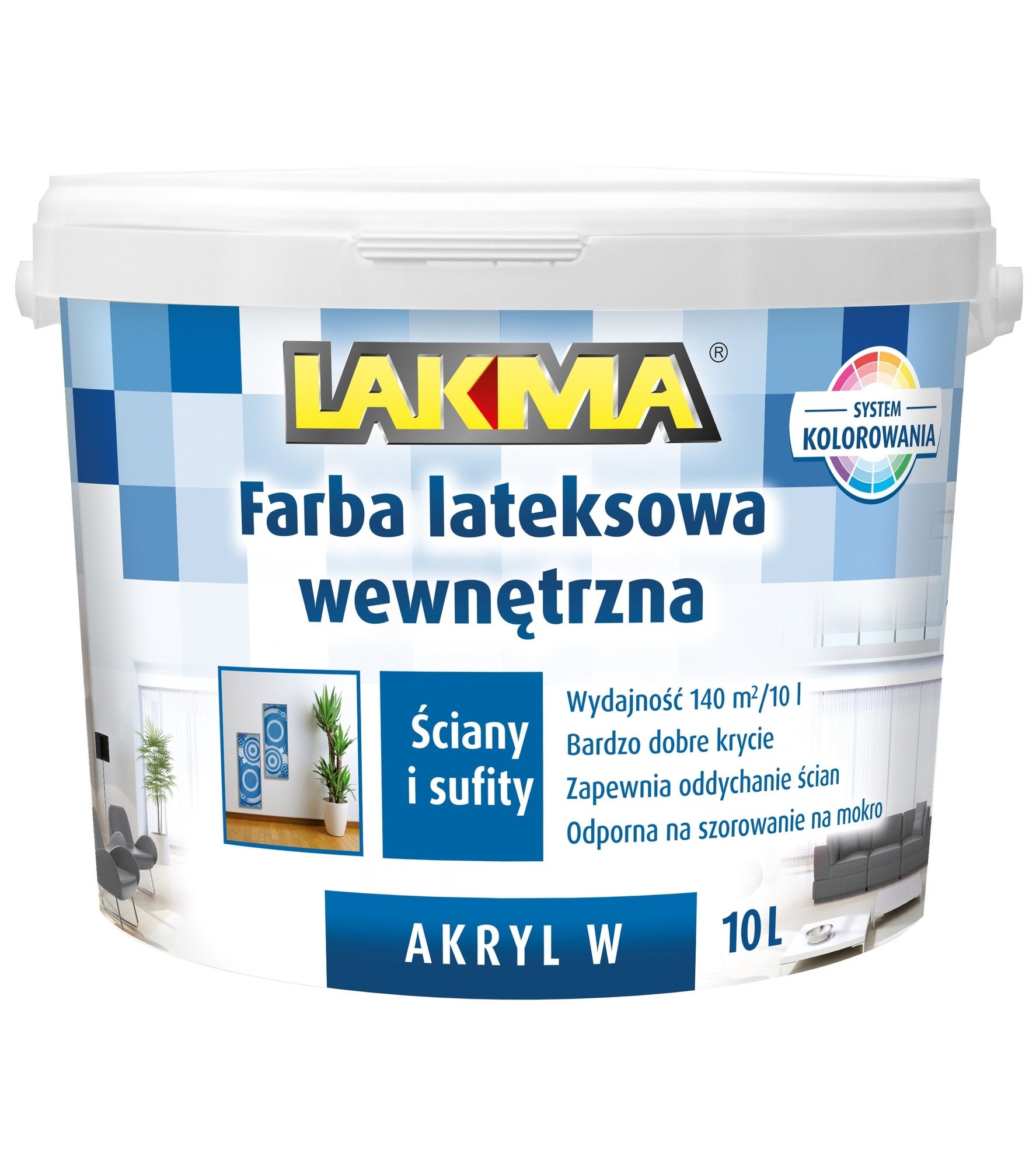 Farba Lakma Akryl W baza TR3 10L