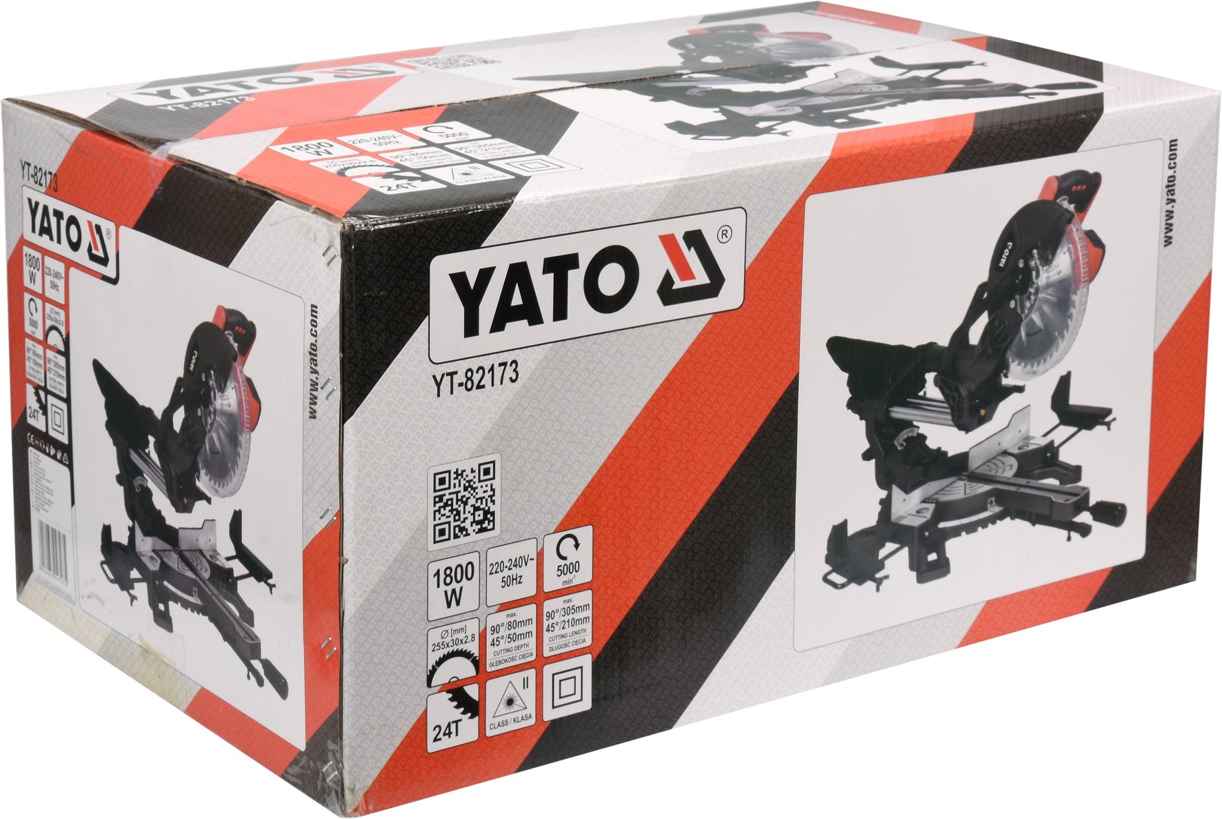 Pilarka ukosowa z posuwem 1800W 255 mm YT-82173 Yato 2