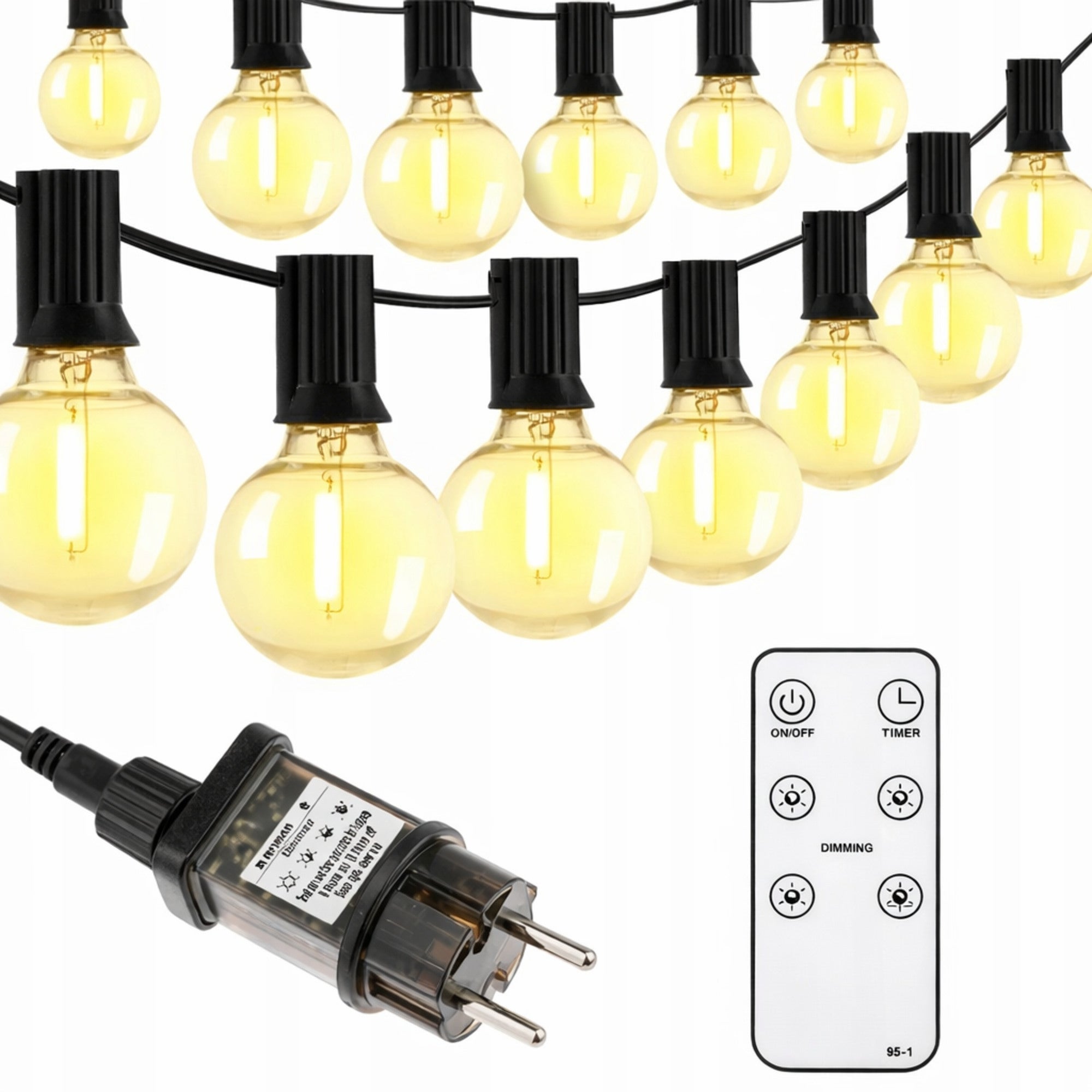 Girlanda Pavos 10,5m 10xE12 230V