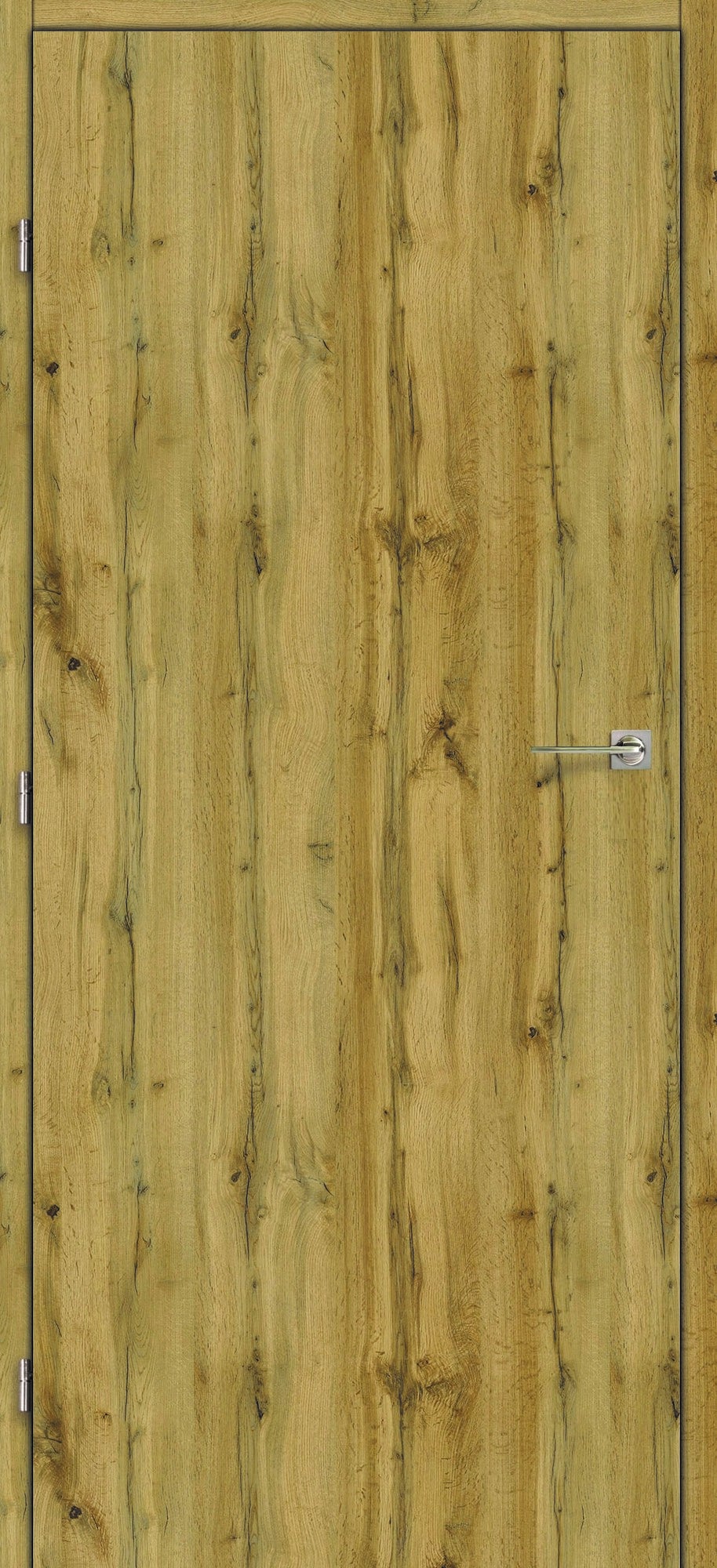 Skrzydło pełne gładkie 90 lewe dąb olejowany