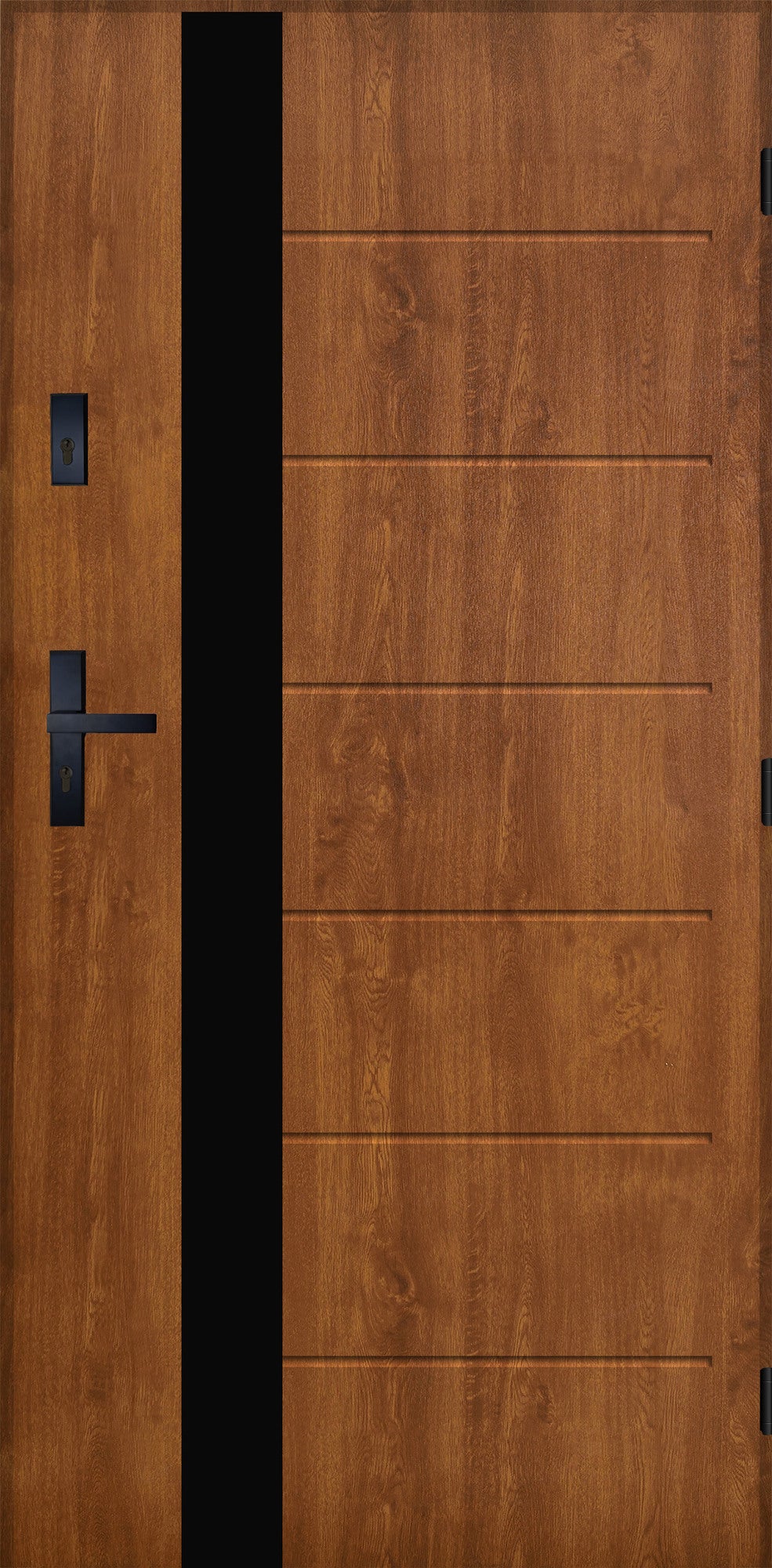 Drzwi zewnętrzne akustyczne Gdynia złoty dąb 90 prawe 0