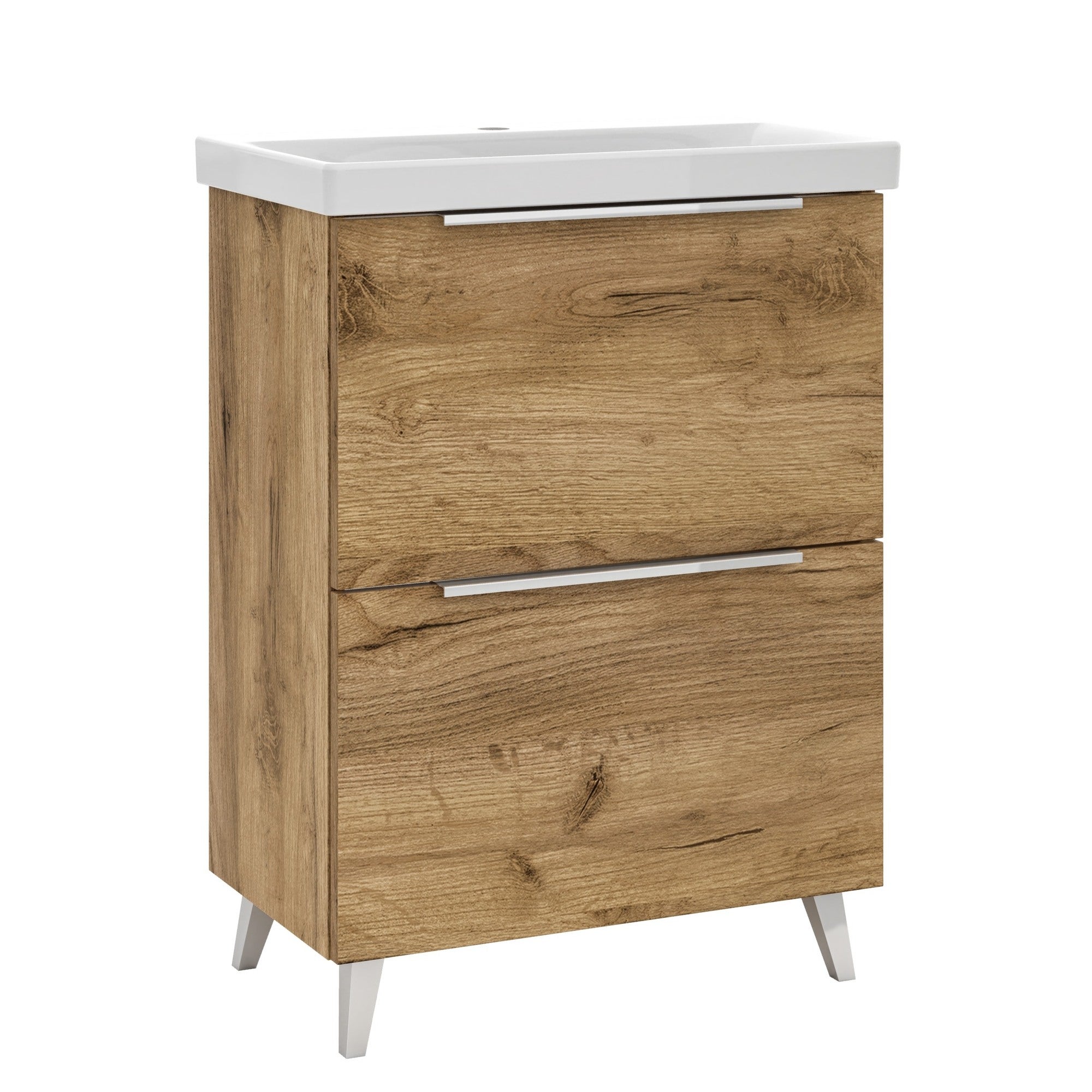 Szafka z umywalką Meble21 Manta 65 x 35 cm dąb