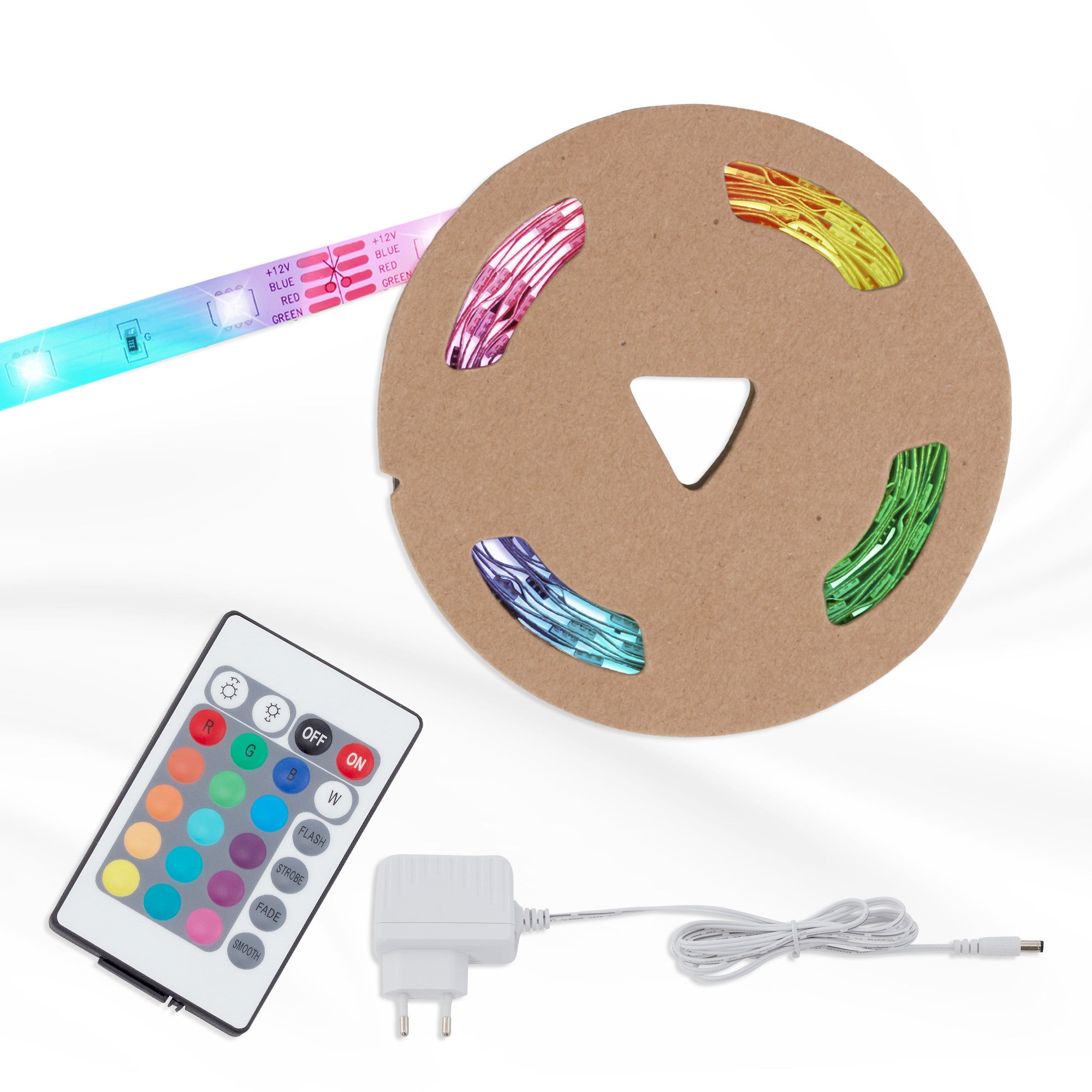 Taśma LED zestaw RGB IP20 3m z zasilaczem