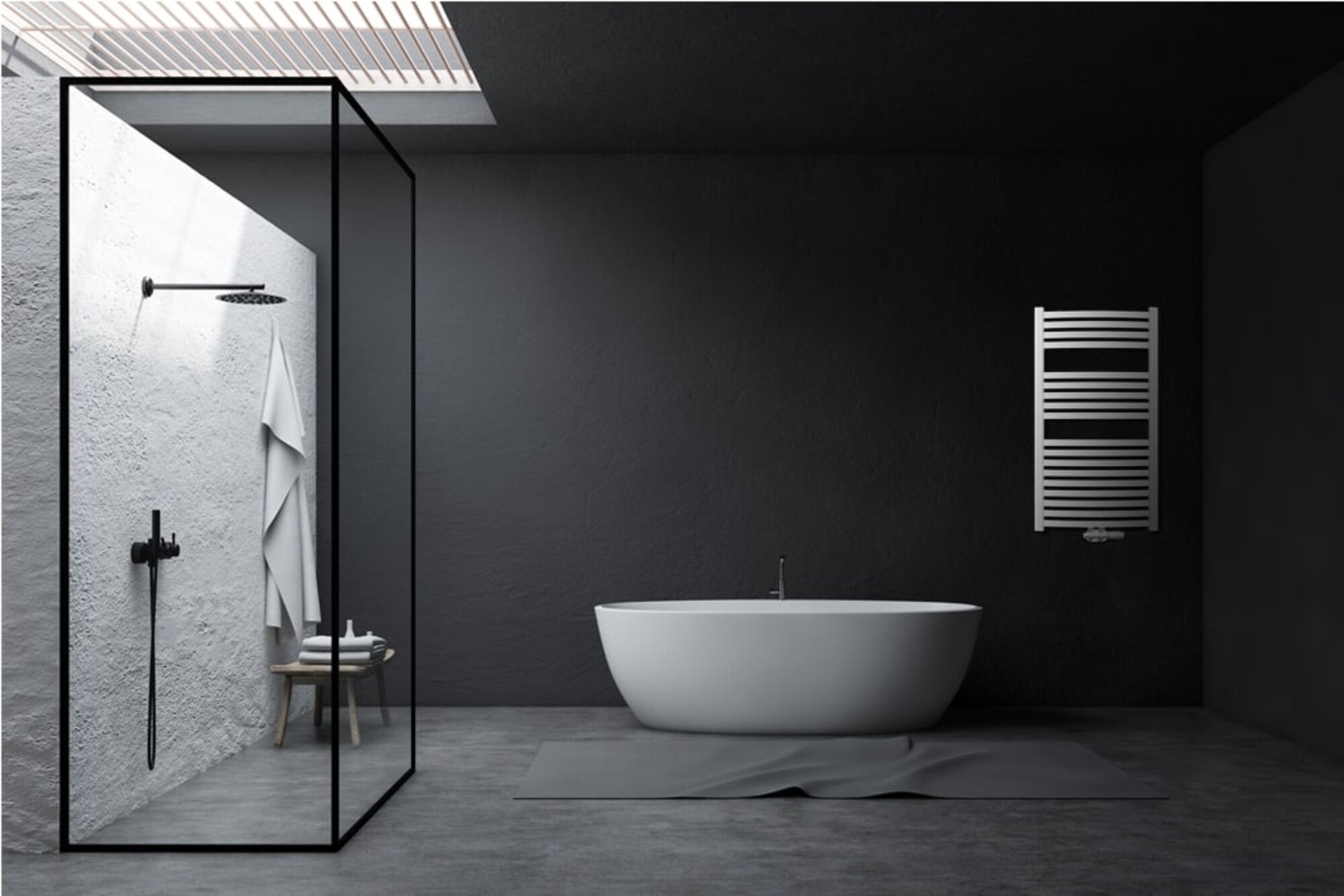 Grzejnik łazienkowy Invena 540x1000 mm, biały 3