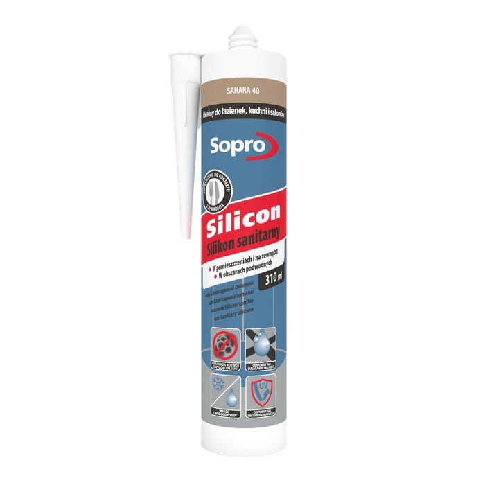 Silikon sanitarny Sopro 40 sahara 310 ml