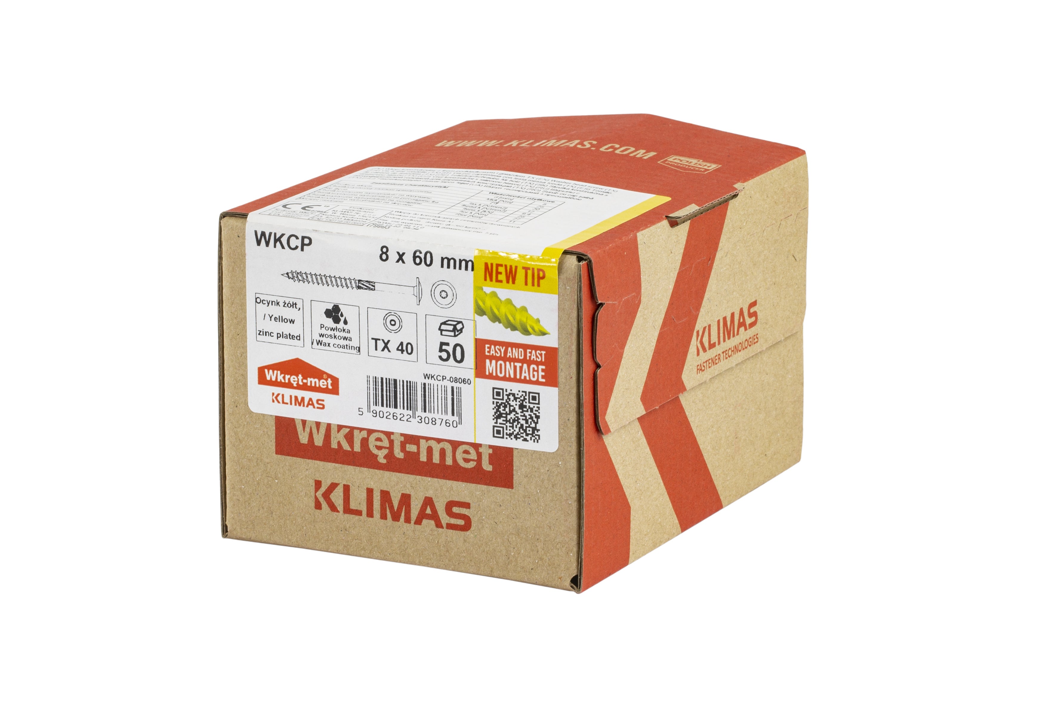 Wkręt do łączników ciesielskich z łbem talerzykowym 8x60 mm (50 szt.) 1