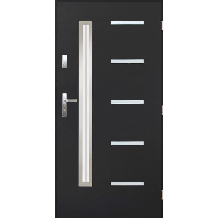 Drzwi zewnętrzne Nike Antracyt 90 prawe