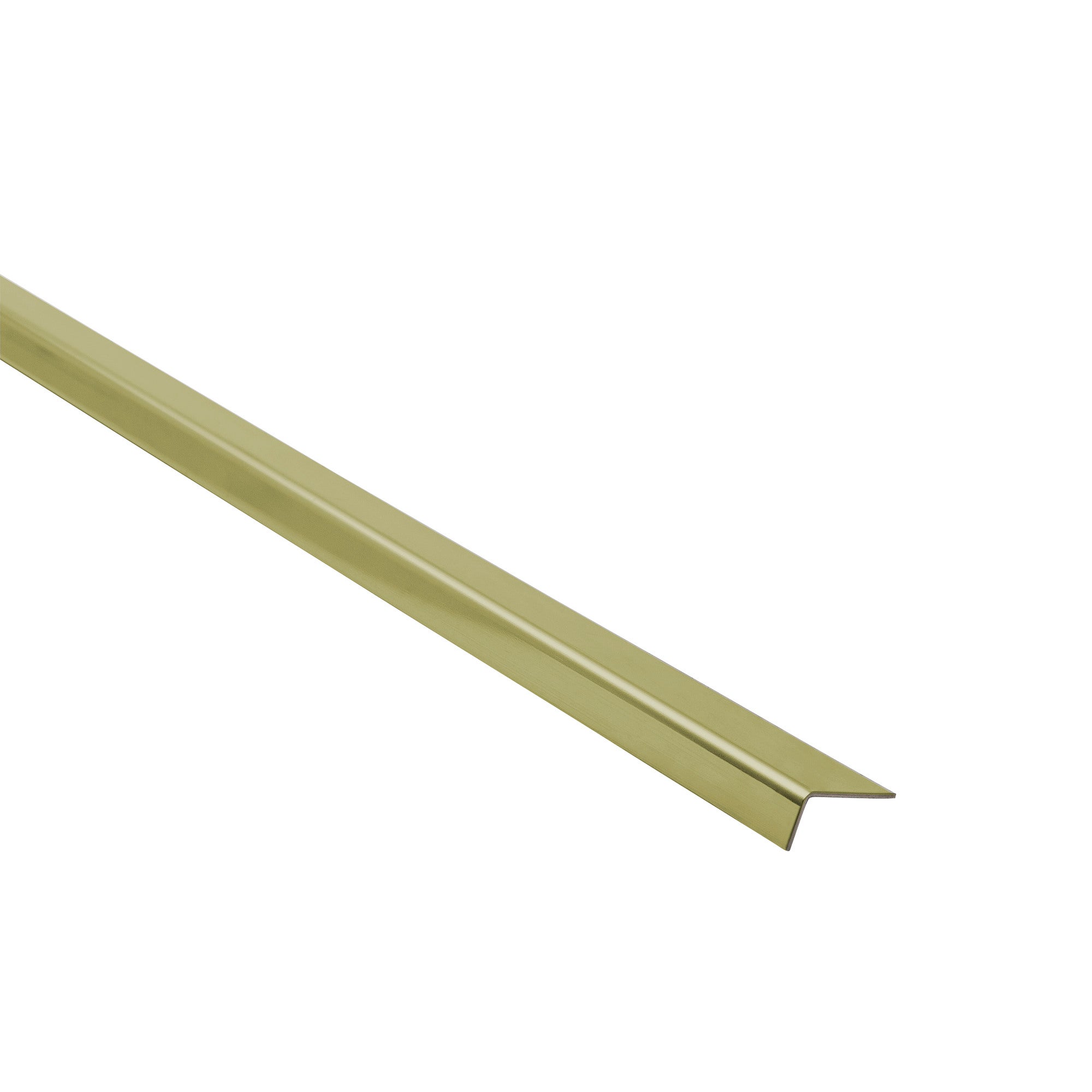 Kątownik aluminiowy złoty szczotkowany 40x20x1.5mm 2.5m