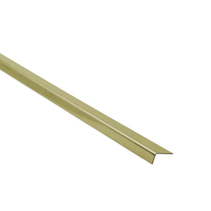 Kątownik aluminiowy złoty szczotkowany 40x20x1.5mm 2.5m