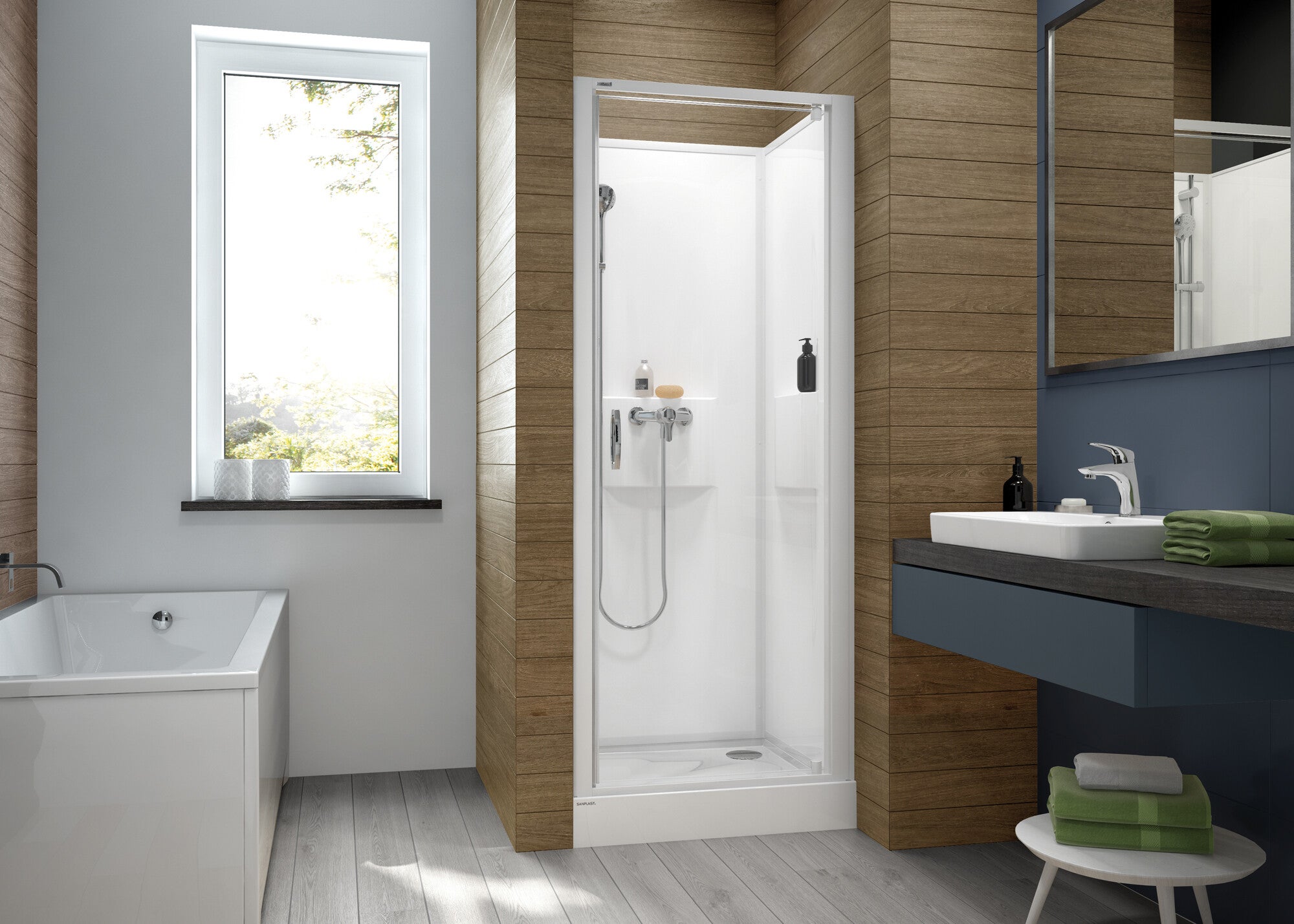 Kabina prysznicowa Sanplast Basic 80x80 cm 1