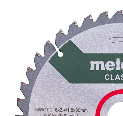 Piła widiowa do drewna 216 mm 40Z, otwór 30 Metabo 1
