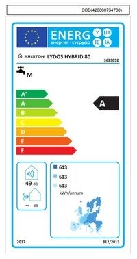 Elektryczny podgrzewacz wody z pompą ciepła Lydos Hybrid 80  2