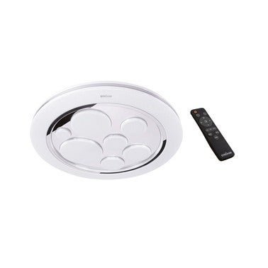 Plafon LED okrągły, ściemnialny, regulacja temperatury barwowej, pilot w zestawie, 24W, 3090Lm