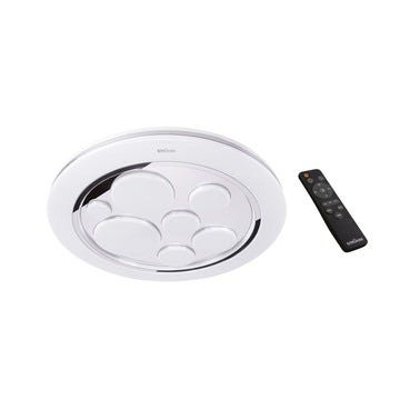 Plafon LED okrągły, ściemnialny, regulacja temperatury barwowej, pilot w zestawie, 24W, 3090Lm